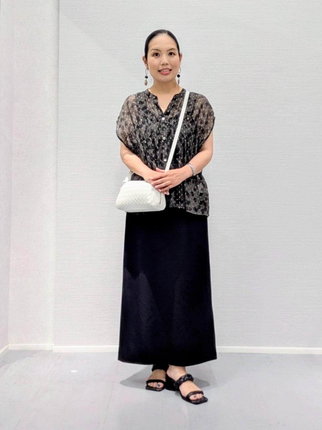 makkyさんの「UNTITLED｜◆【9色展開/アンサンブル可】コットンクルーネックカーディガン」を使ったコーディネート