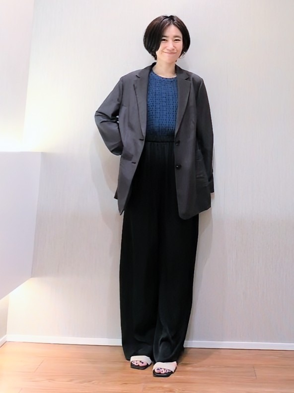 ミズタさんの「UNTITLED｜◆【程よいシアー感/洗える】エアリーバイオジャケット」を使ったコーディネート