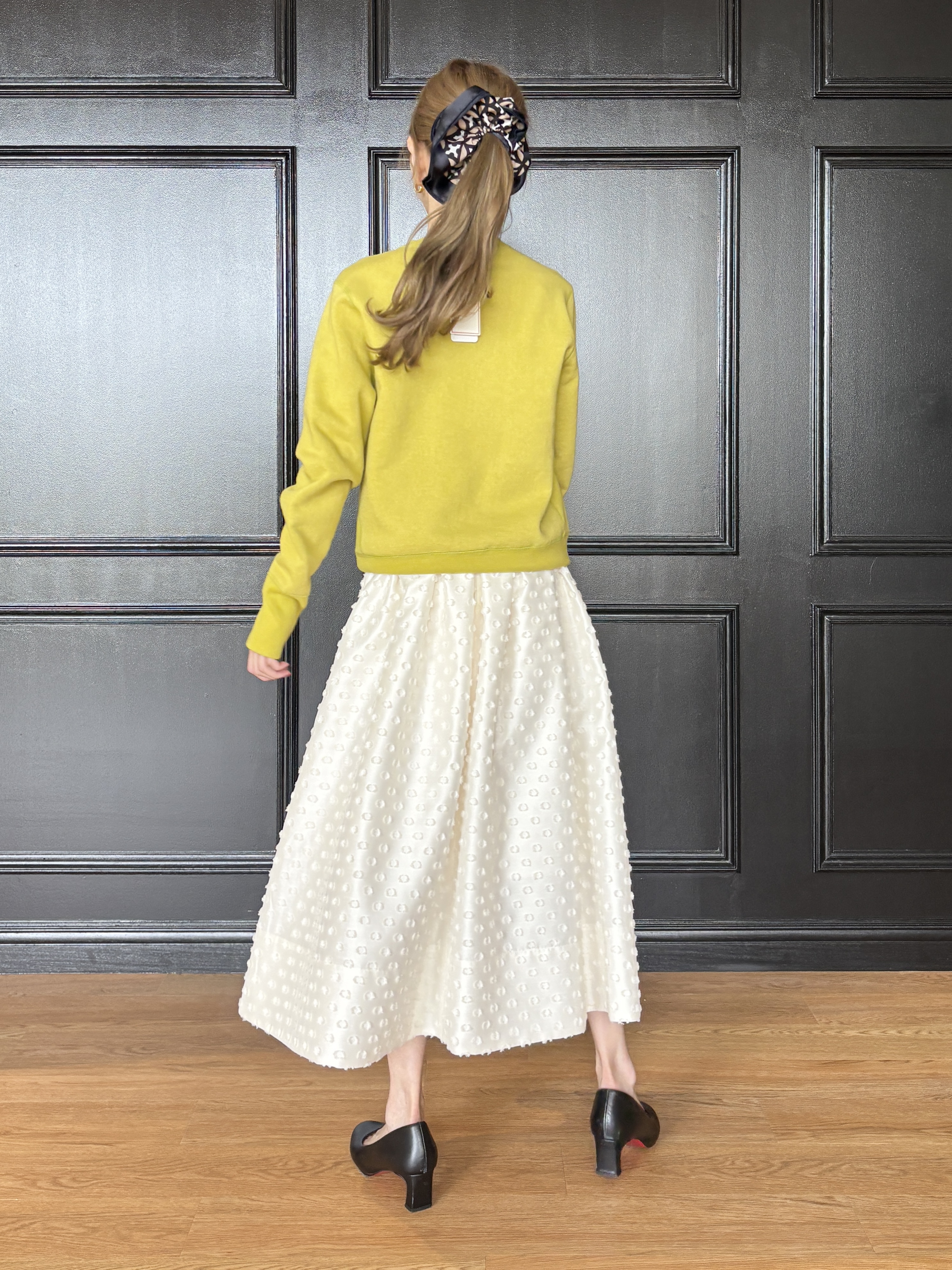 清水夏姫さんの「DRESSTERIOR｜【otonaMUSE5月号掲載】アーチフィットレザーパンプス」を使ったコーディネート