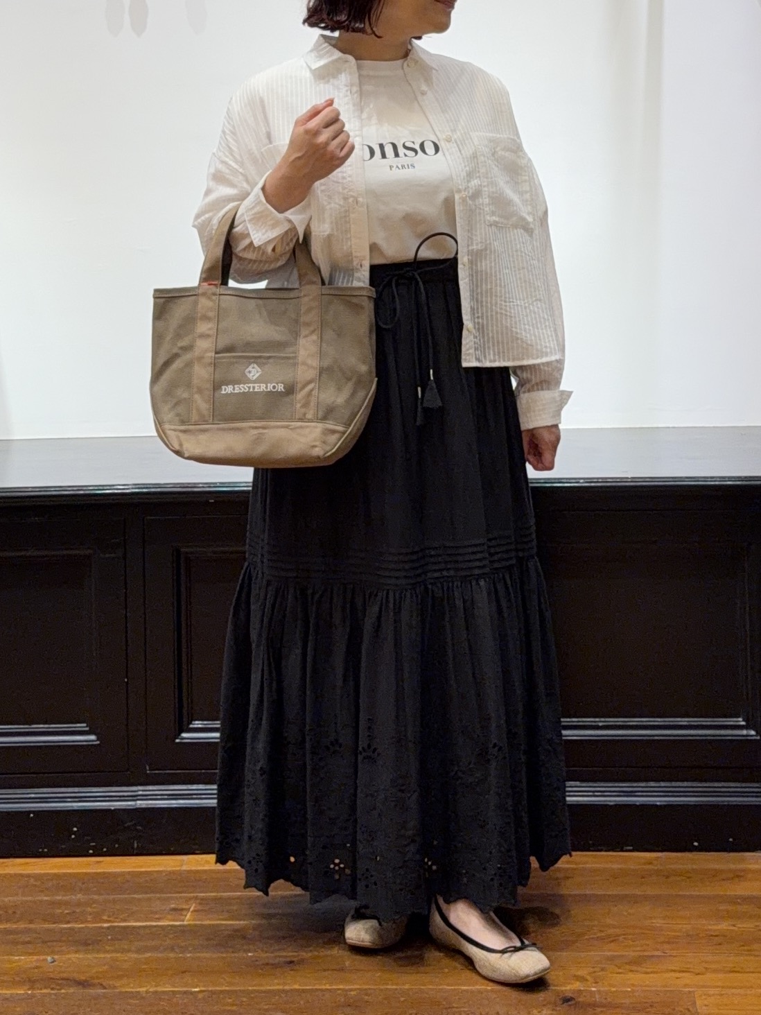 Asamiさんの「◆シアーストライプクロップドシャツ」を使ったコーディネート