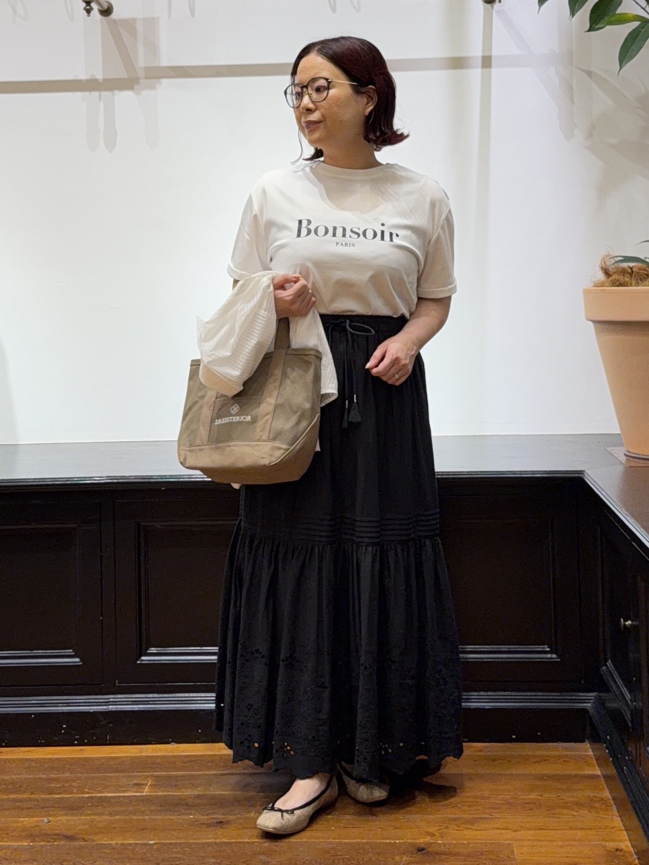 Asamiさんの「◆シアーストライプクロップドシャツ」を使ったコーディネート