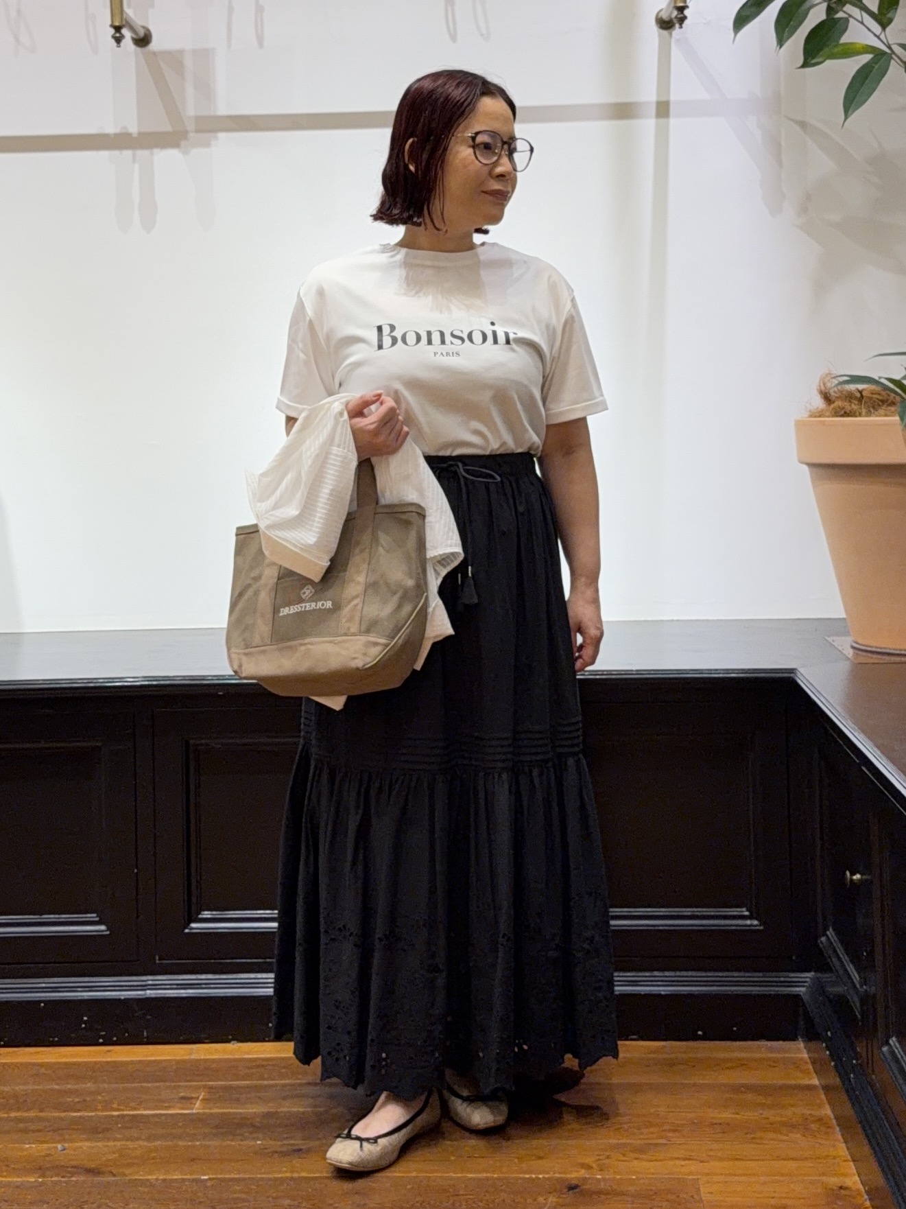Asamiさんの「◆シアーストライプクロップドシャツ」を使ったコーディネート