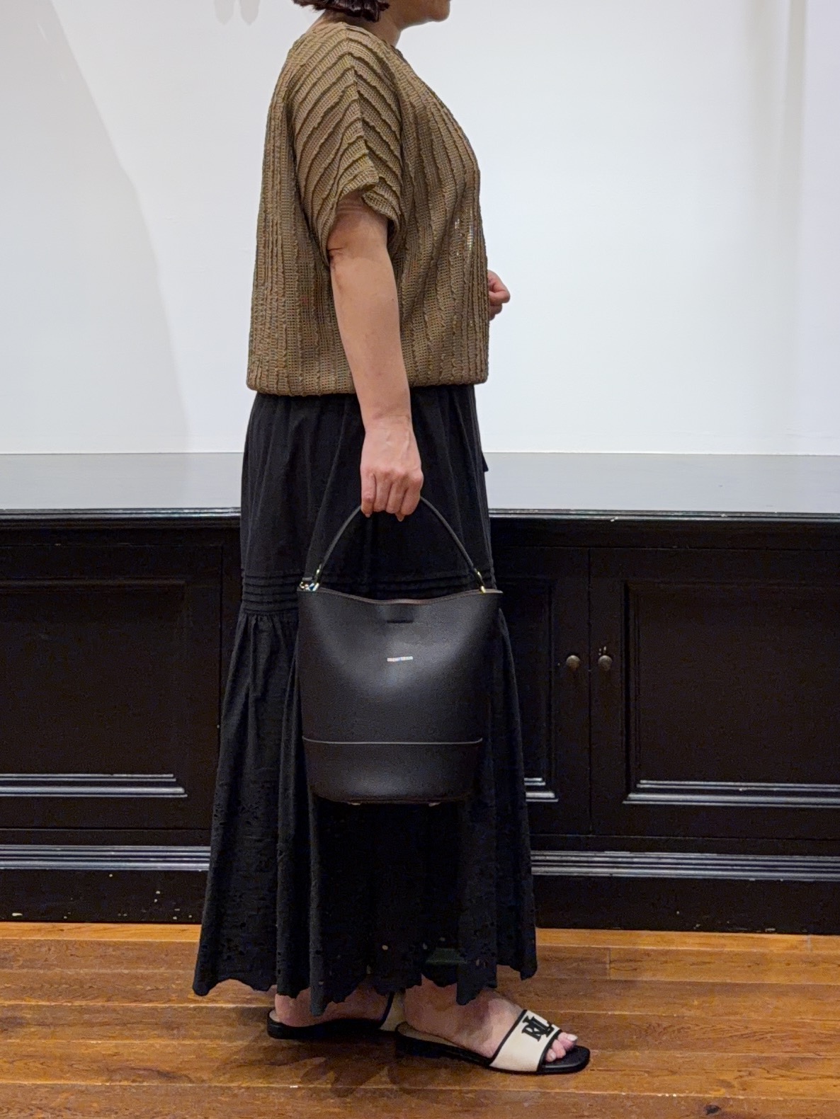 Asamiさんの「【体型カバー/日除け】ドルマンスリーブ シアーメッシュプルオーバー」を使ったコーディネート