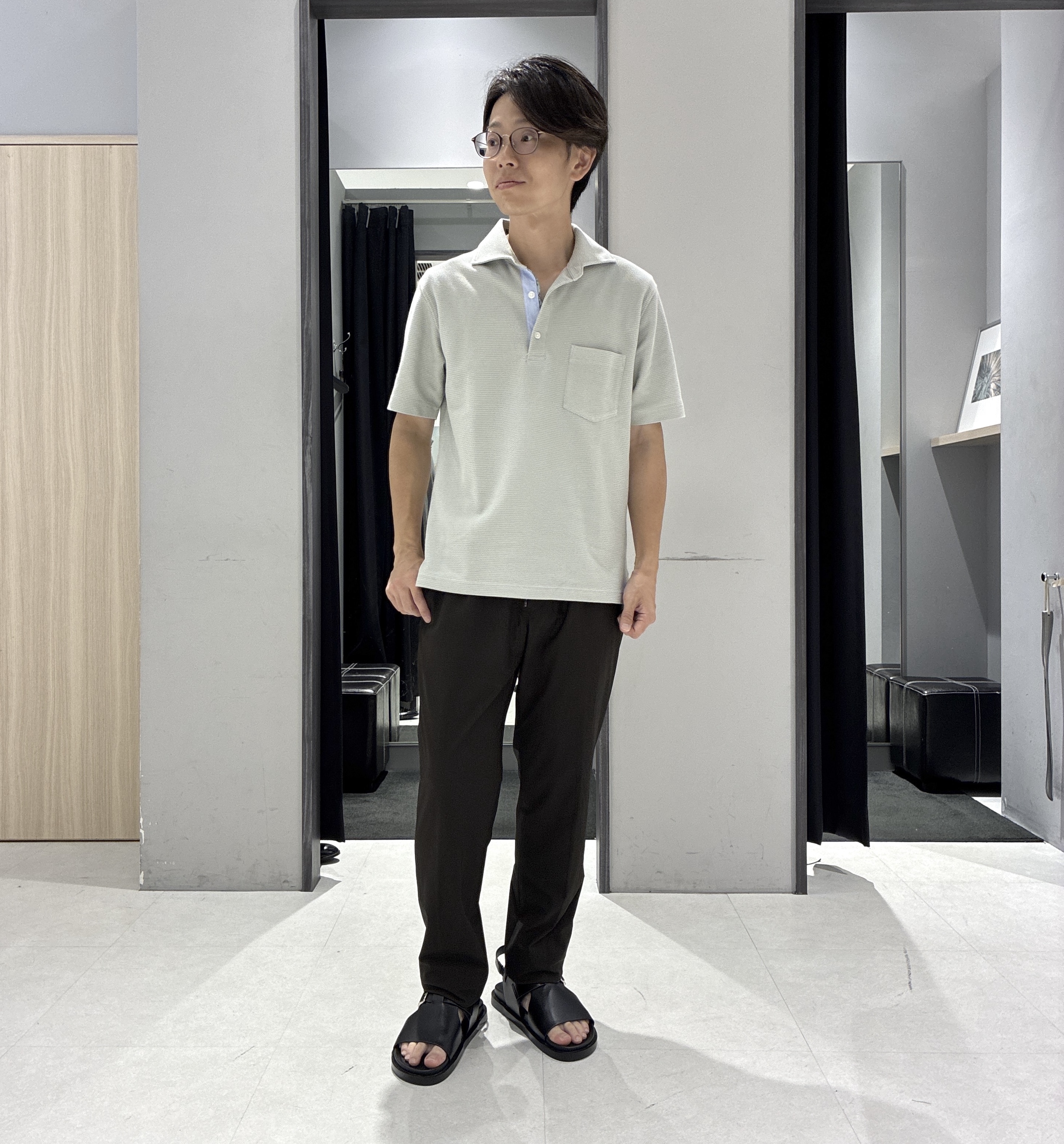 わいずみさんの「TAKEO KIKUCHI｜【抗菌防臭】ステイフレッシュ ポロシャツ」を使ったコーディネート