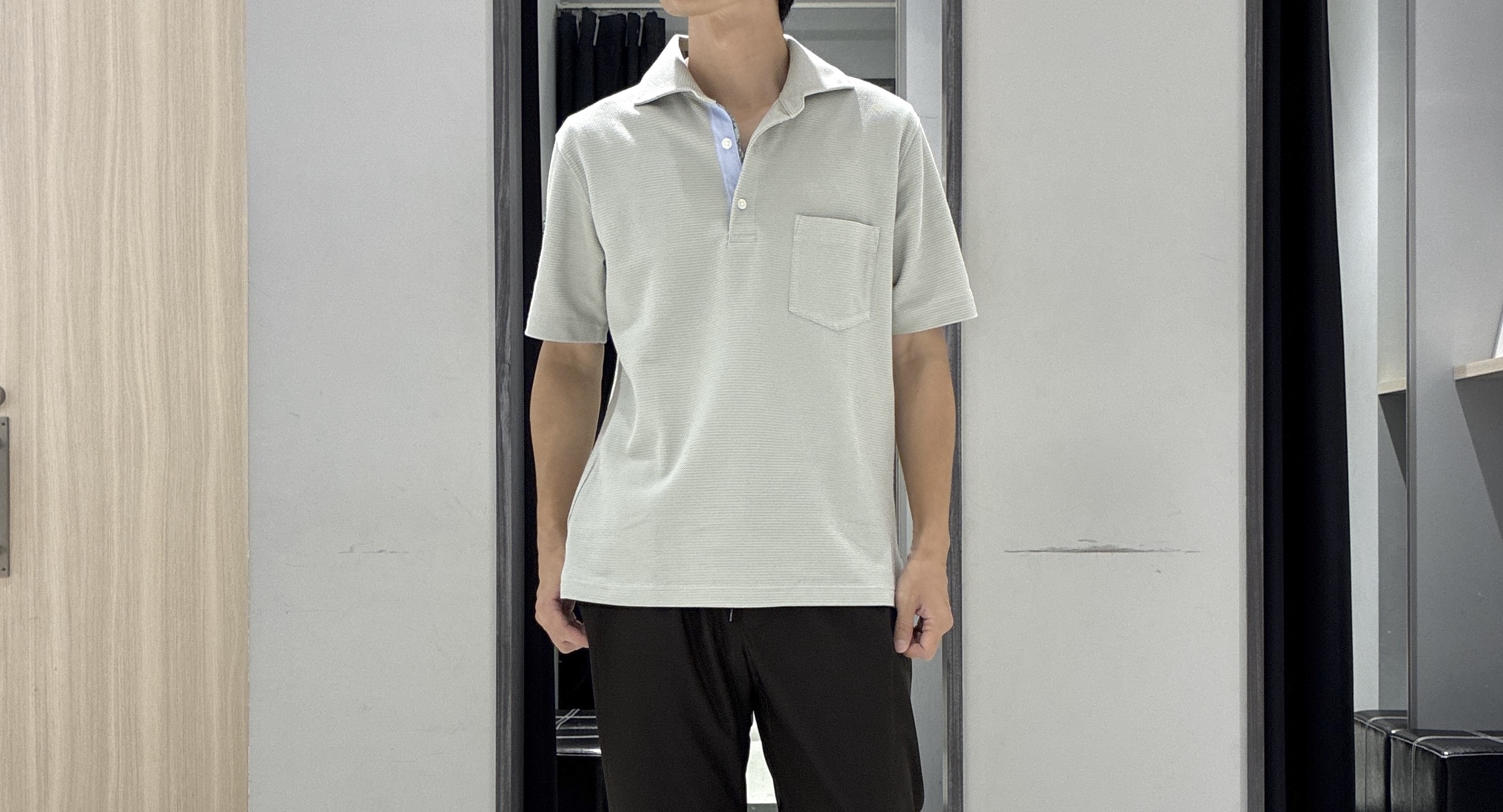 わいずみさんの「TAKEO KIKUCHI｜【抗菌防臭】ステイフレッシュ ポロシャツ」を使ったコーディネート