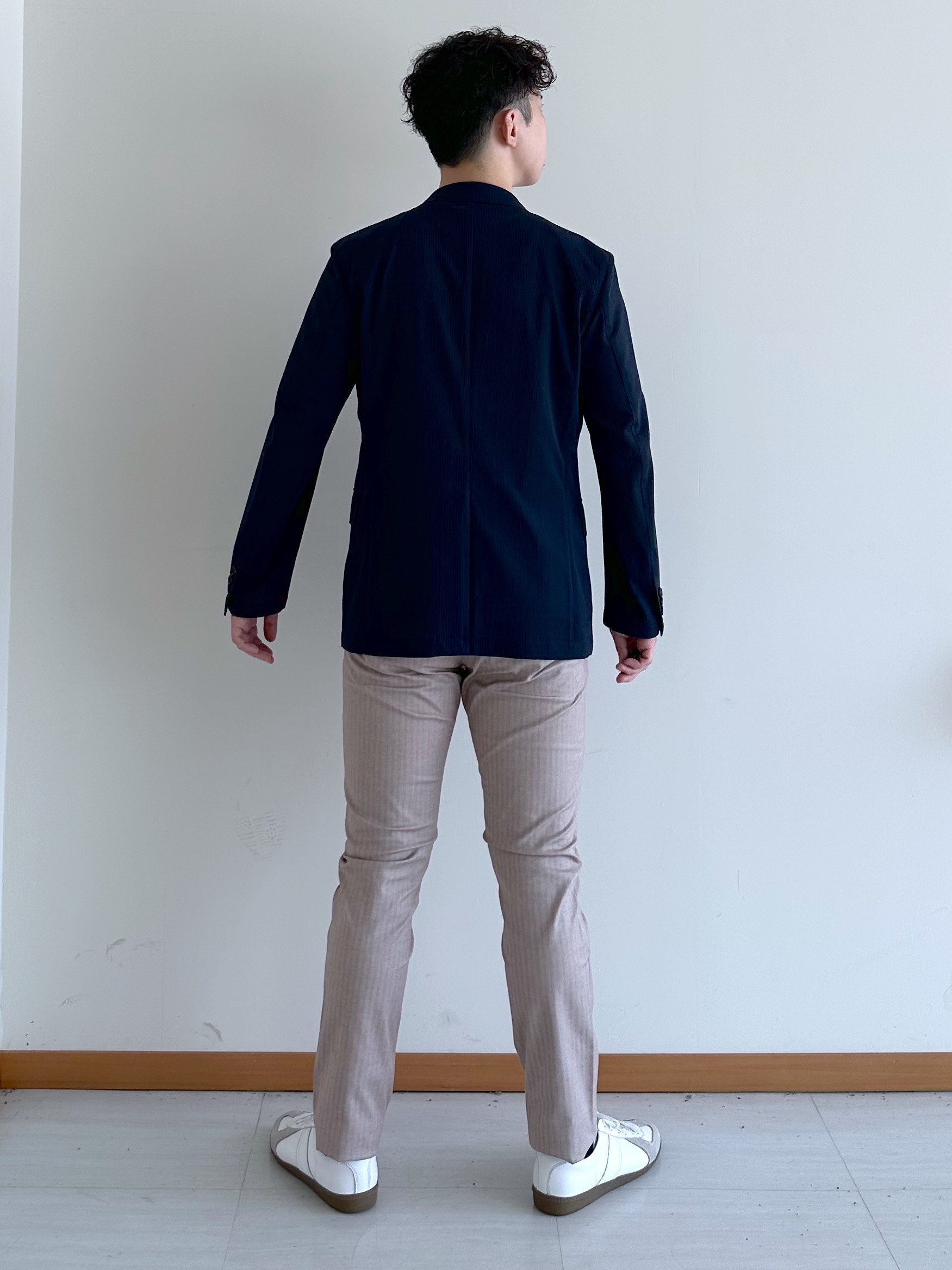 イッシーさんの「TAKEO KIKUCHI｜【Begin5月号掲載/通気性】トリコットサッカー ジャケット」を使ったコーディネート