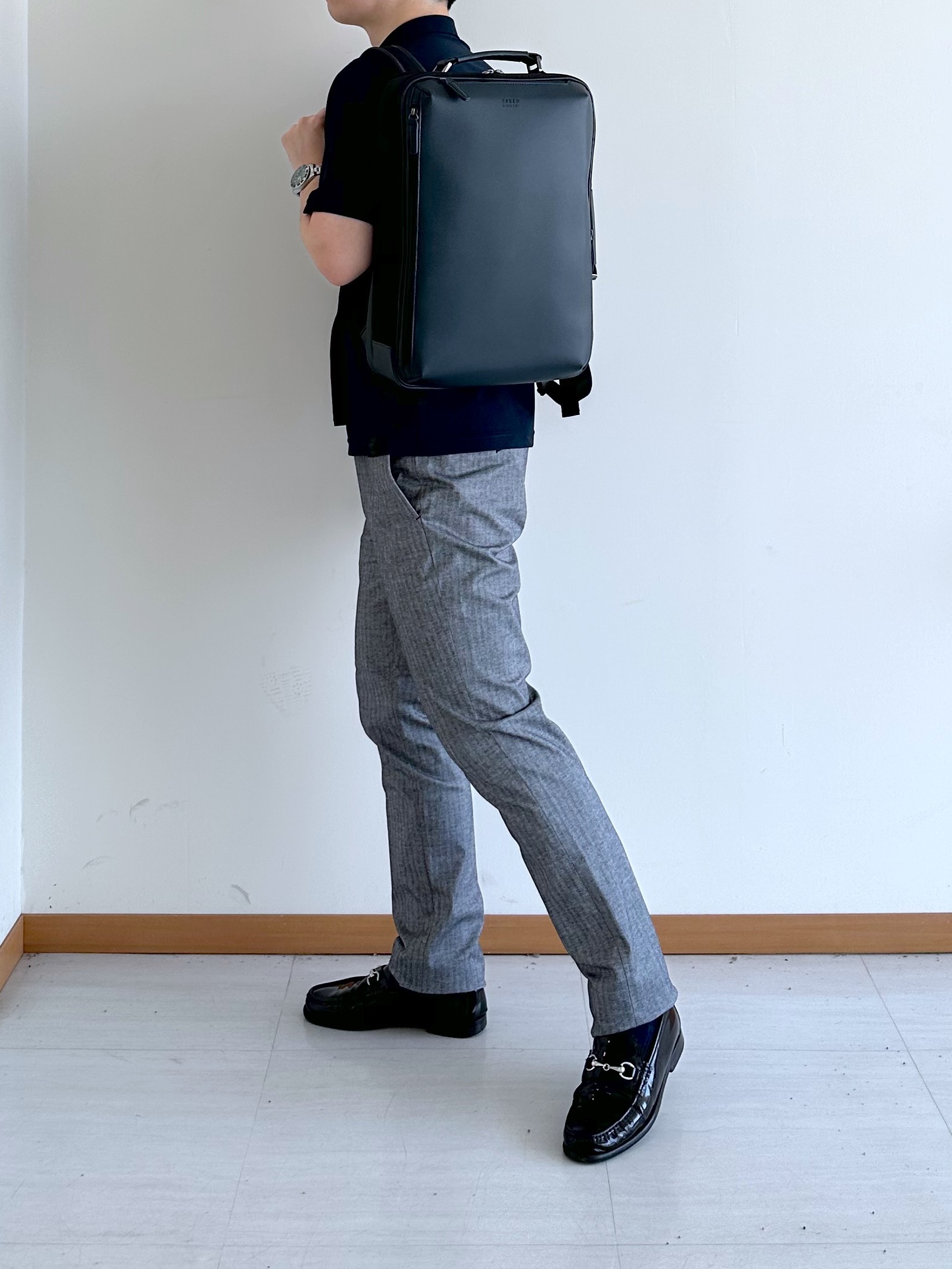 イッシーさんの「TAKEO KIKUCHI｜【通気性】AIR TOOL ポロシャツ」を使ったコーディネート