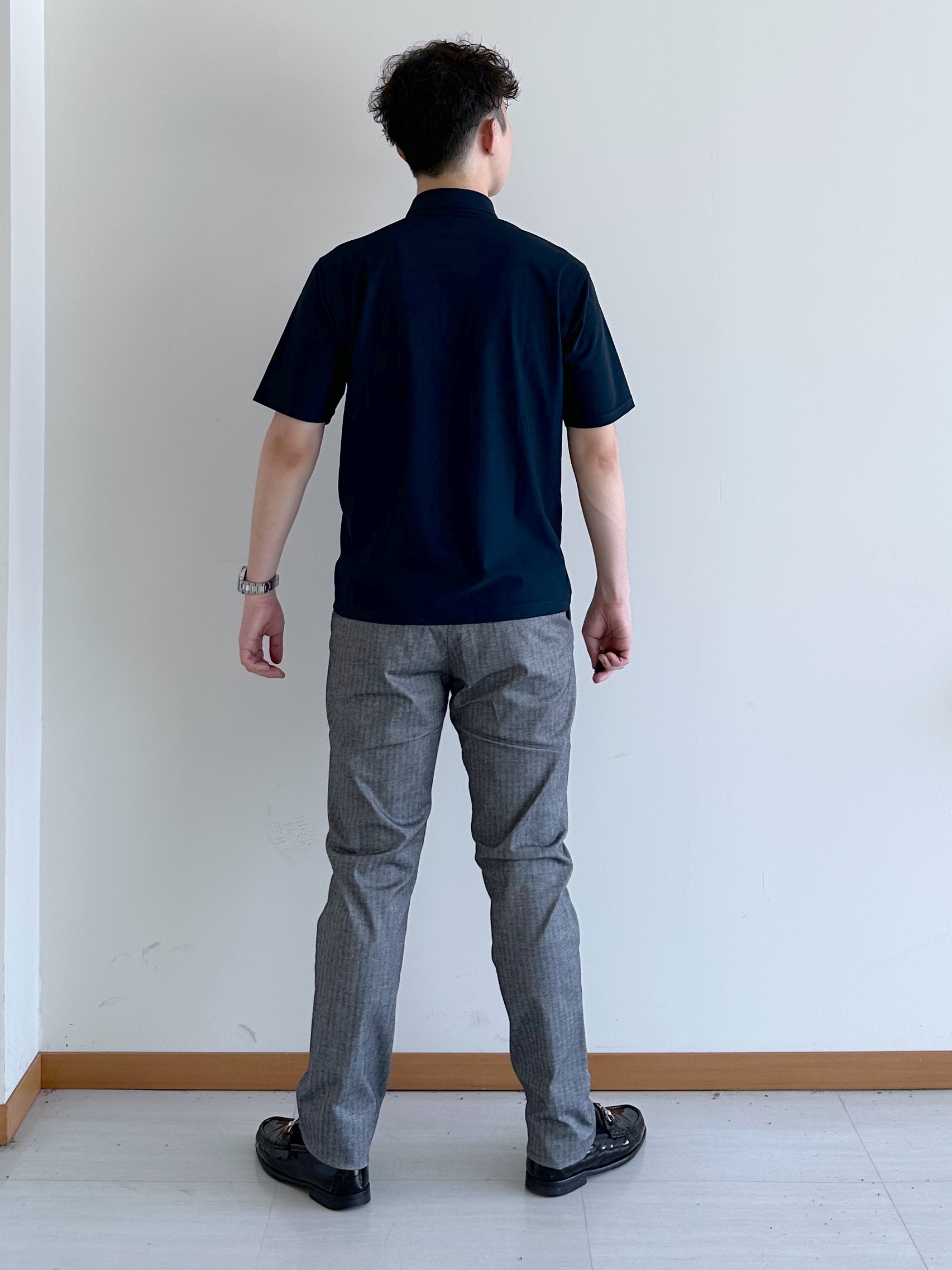 イッシーさんの「TAKEO KIKUCHI｜【通気性】AIR TOOL ポロシャツ」を使ったコーディネート