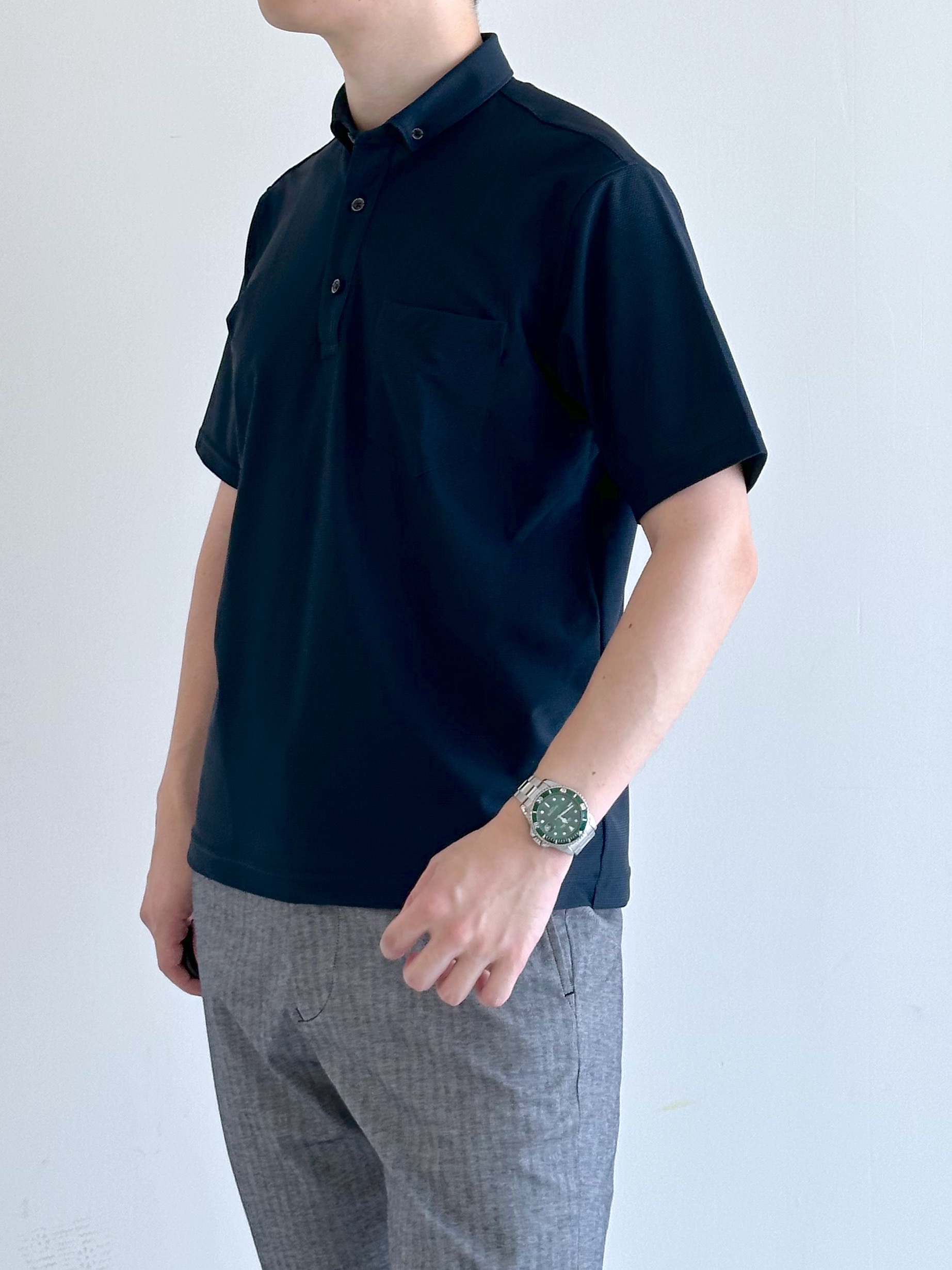 イッシーさんの「TAKEO KIKUCHI｜【通気性】AIR TOOL ポロシャツ」を使ったコーディネート