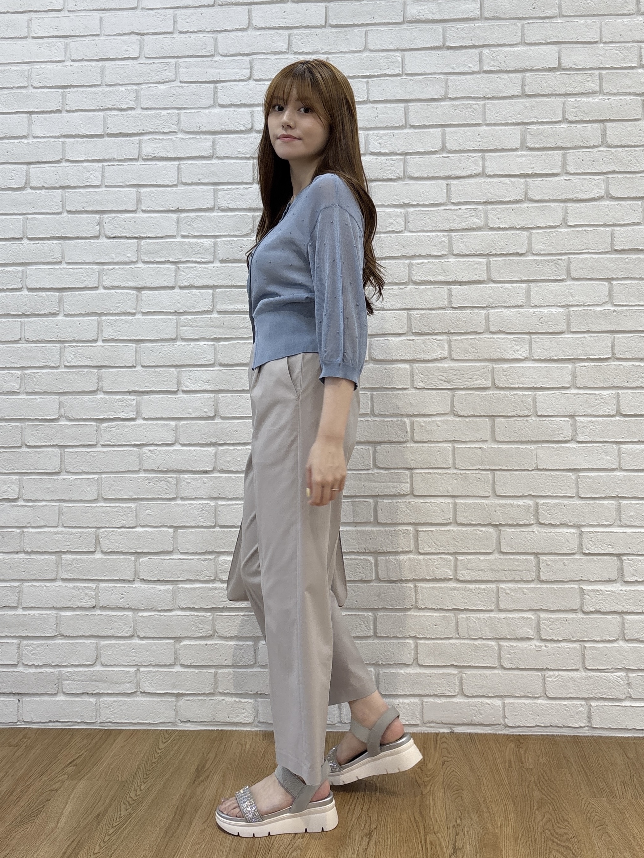 sayaさんの「grove｜シアードットカーディガン」を使ったコーディネート