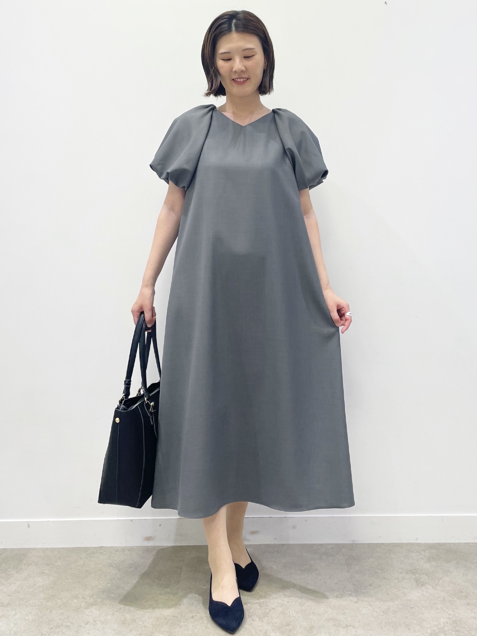 あやたかさんの「Reflect｜【UVカット／手洗い可】パフスリーブ Vネックワンピース」を使ったコーディネート