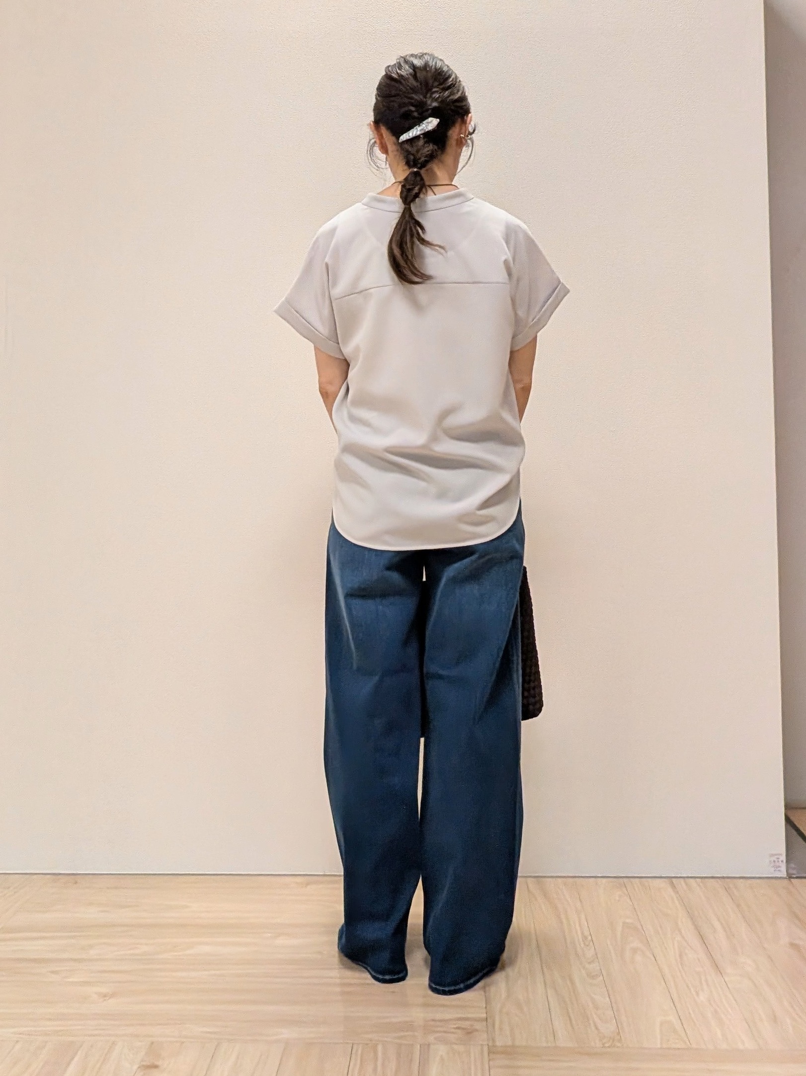 Rieさんの「UNTITLED｜【セットアップ可/UVカット】エアリークールブラウス」を使ったコーディネート
