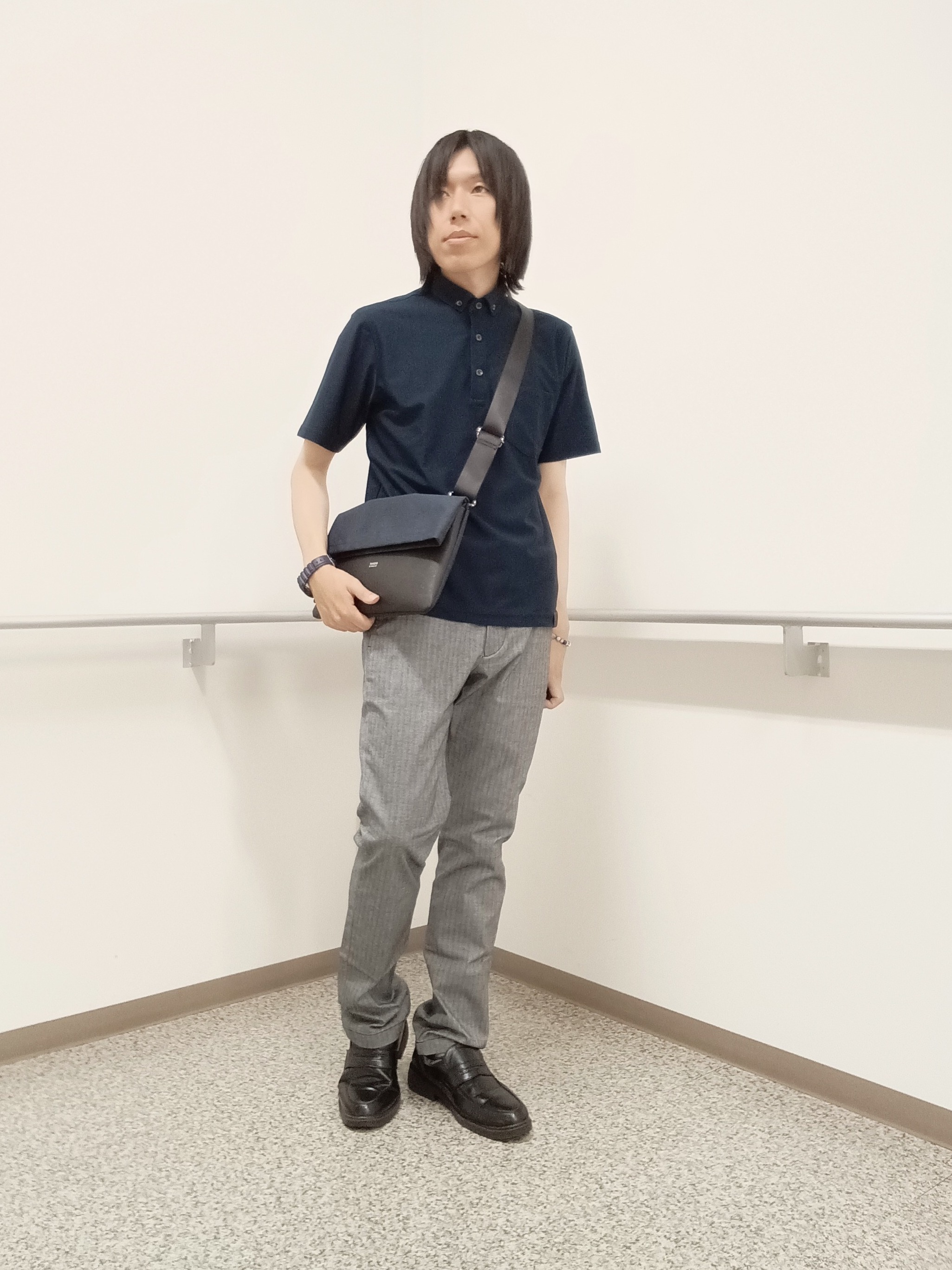 moritaさんの「TAKEO KIKUCHI｜【通気性】AIR TOOL ポロシャツ」を使ったコーディネート