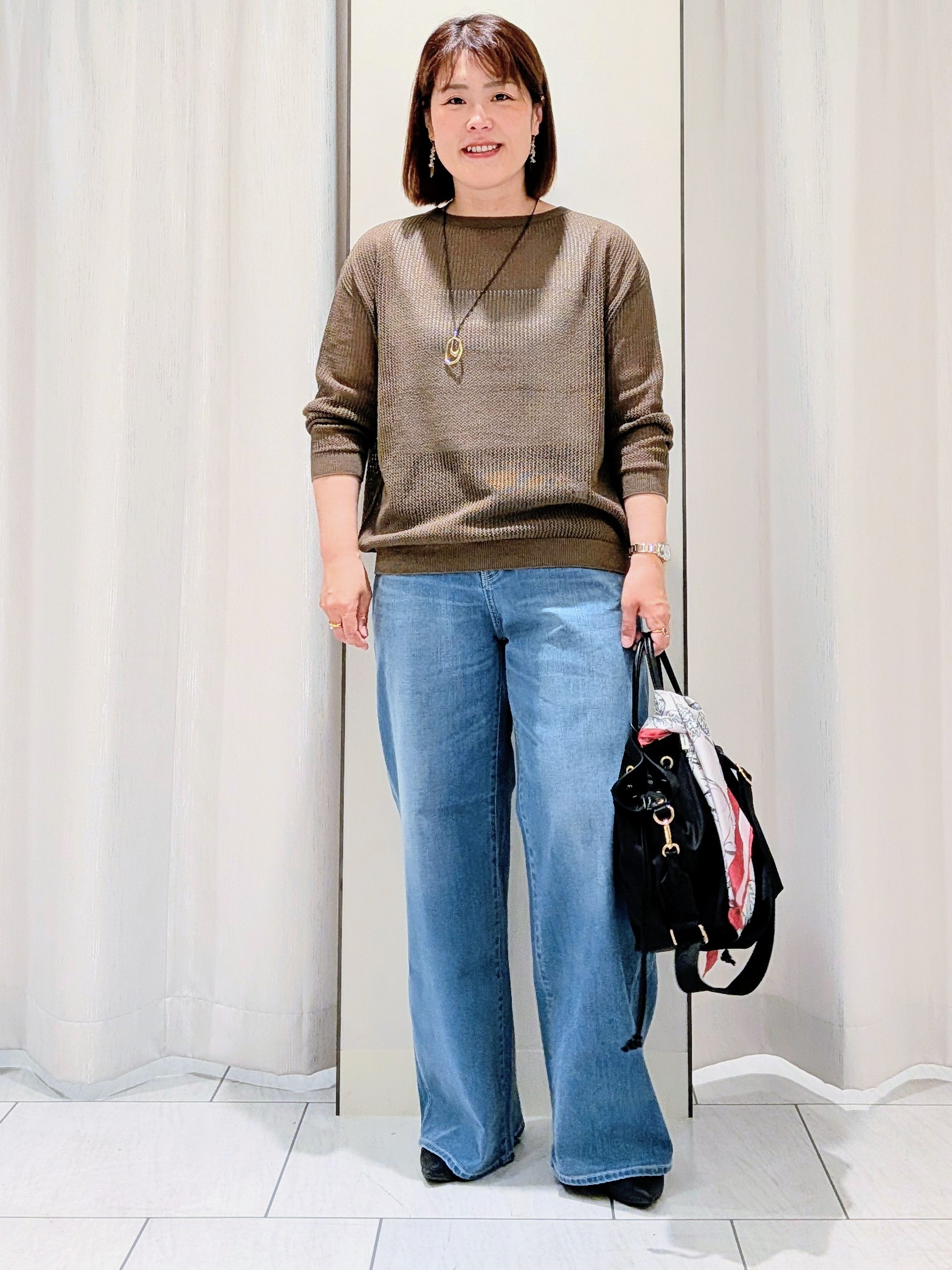 Onumaさんの「UNTITLED｜◆シアーメッシュニット」を使ったコーディネート