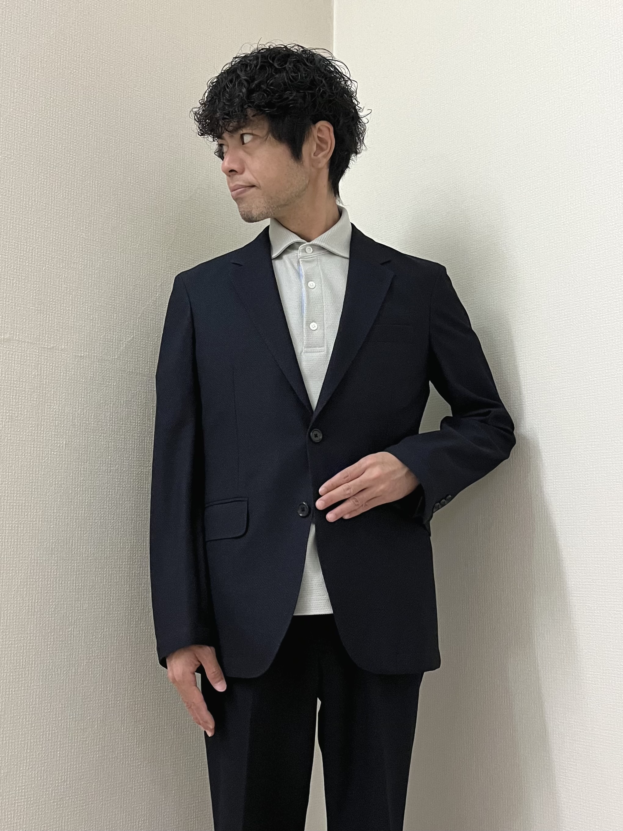 URAさんの「TAKEO KIKUCHI｜【抗菌防臭】CALCULO（R）ジャージ ジャケット」を使ったコーディネート