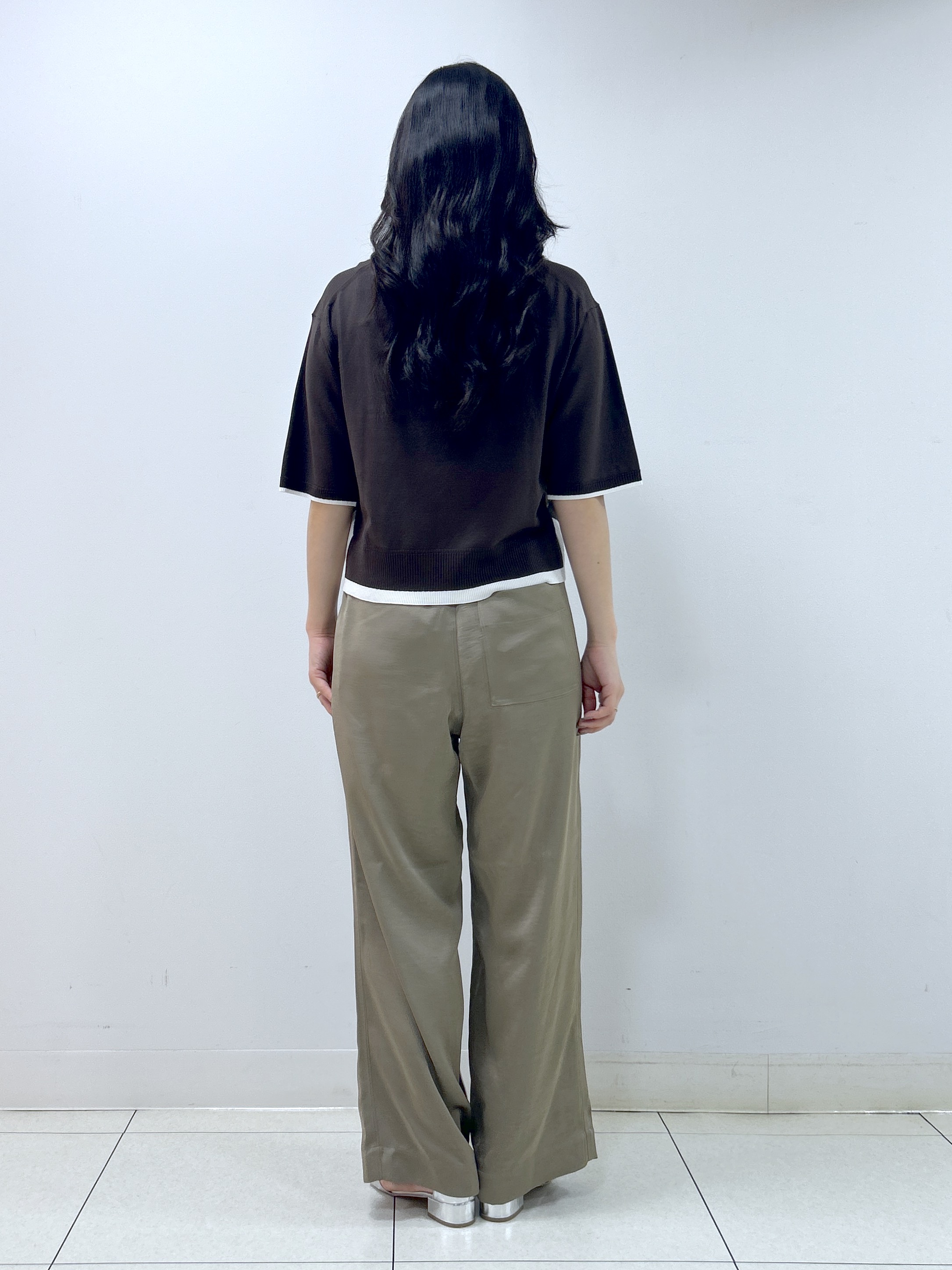 Kaiさんの「Dessin｜【洗える】バイカラーボクシーシルエットニット」を使ったコーディネート