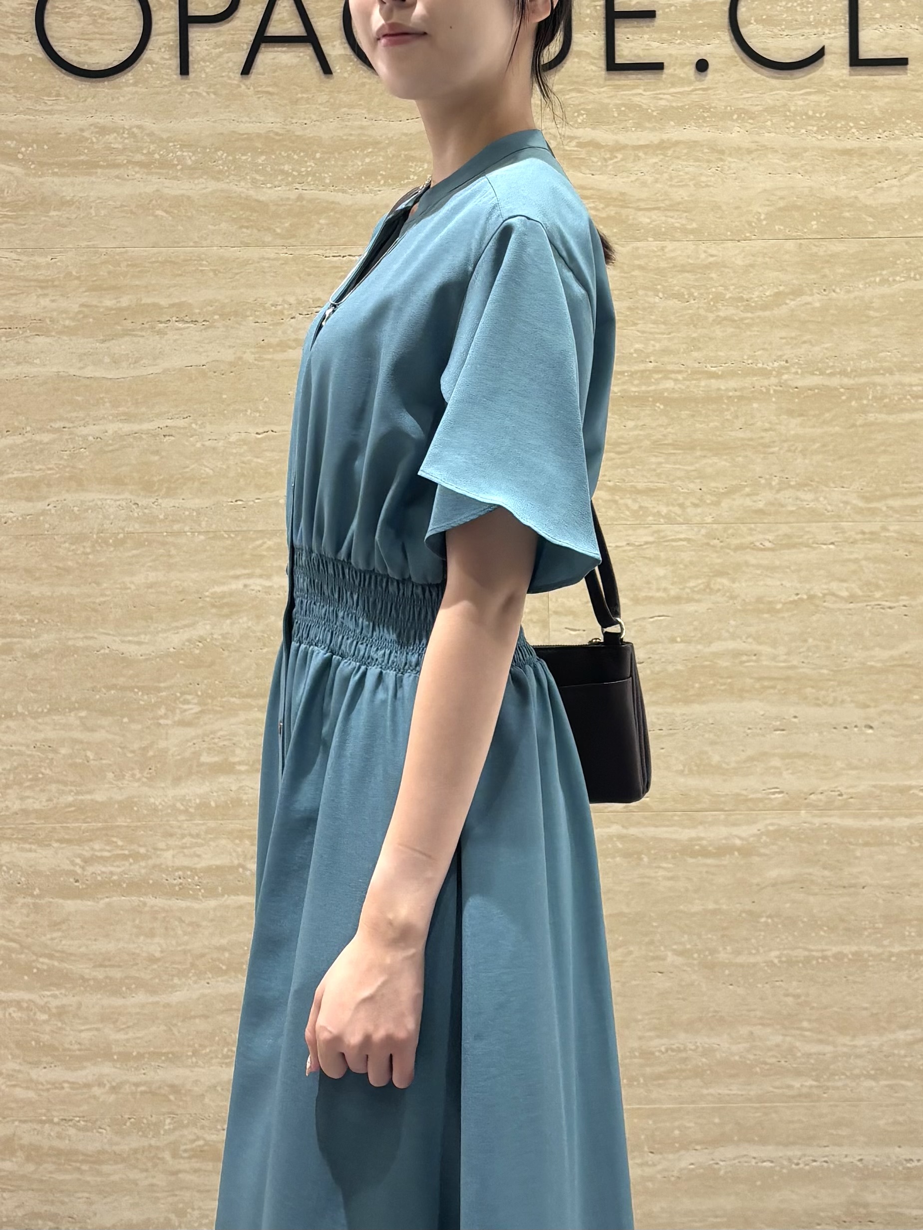 Ririkaさんの「OPAQUE.CLIP｜スキッパーシャツワンピース【洗濯機OK／イージーアイロン】」を使ったコーディネート