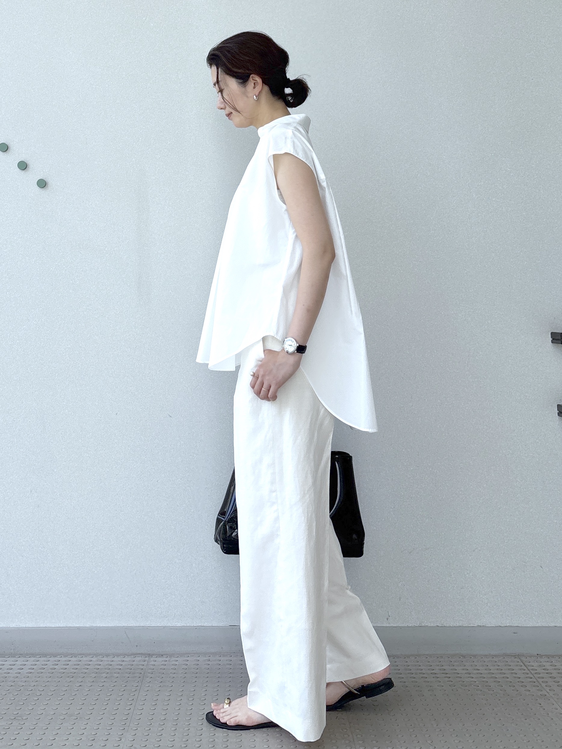 saitoさんの「DRESSTERIOR｜フレンチスリーブ スキッパーブラウス」を使ったコーディネート
