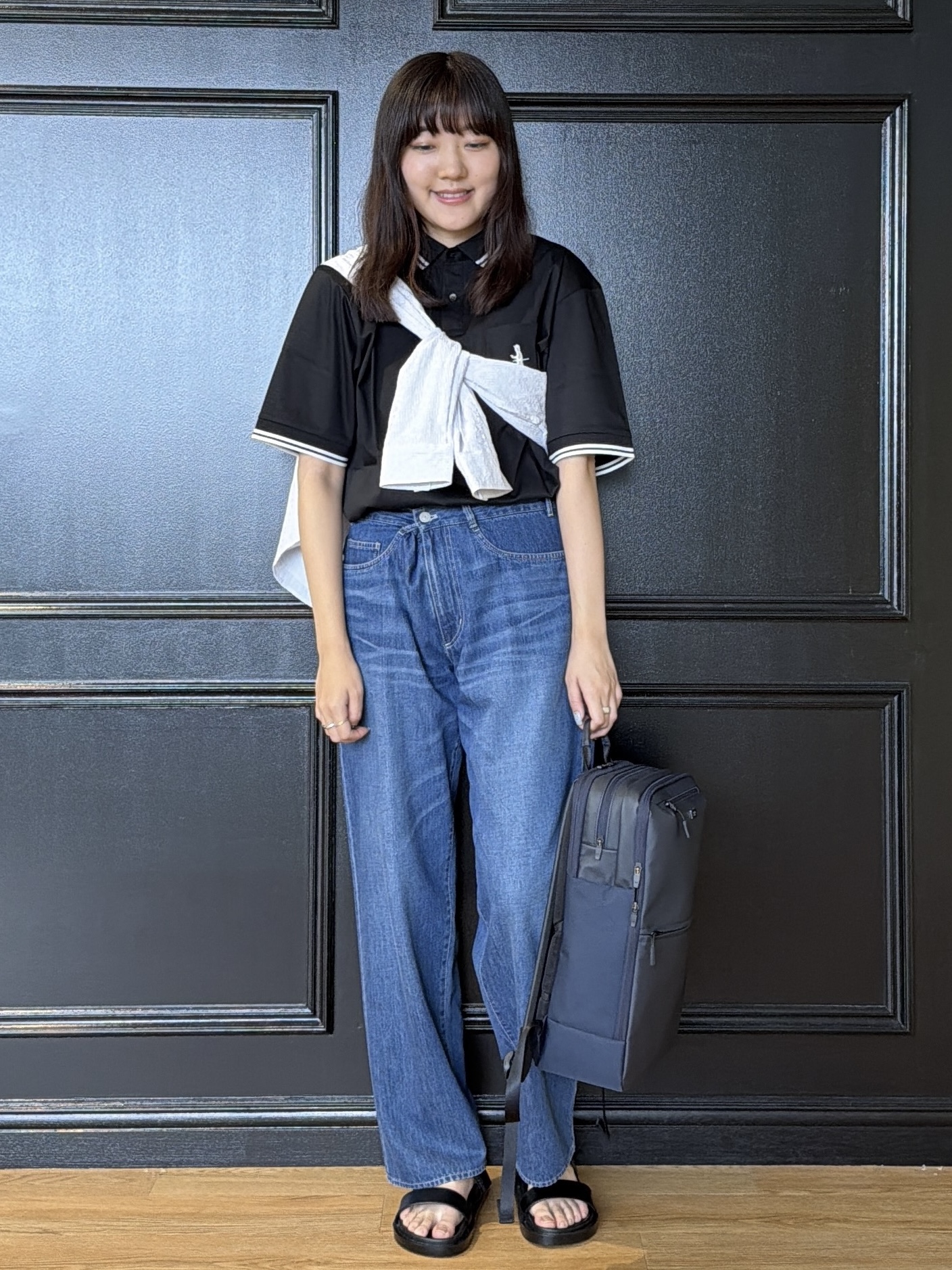 Akutagawaさんの「TAKEO KIKUCHI｜【BOWLER HAT LABEL】アイスクリアコットン ボーラーハットウォーカー ポロシャツ」を使ったコーディネート
