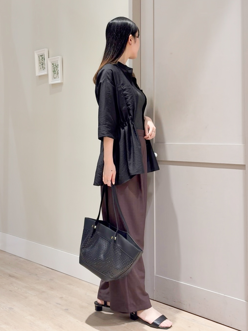 Mayuさんの「grove｜5分袖ver登場！【体型カバー・洗える】シアーサファリシャツジャケット」を使ったコーディネート