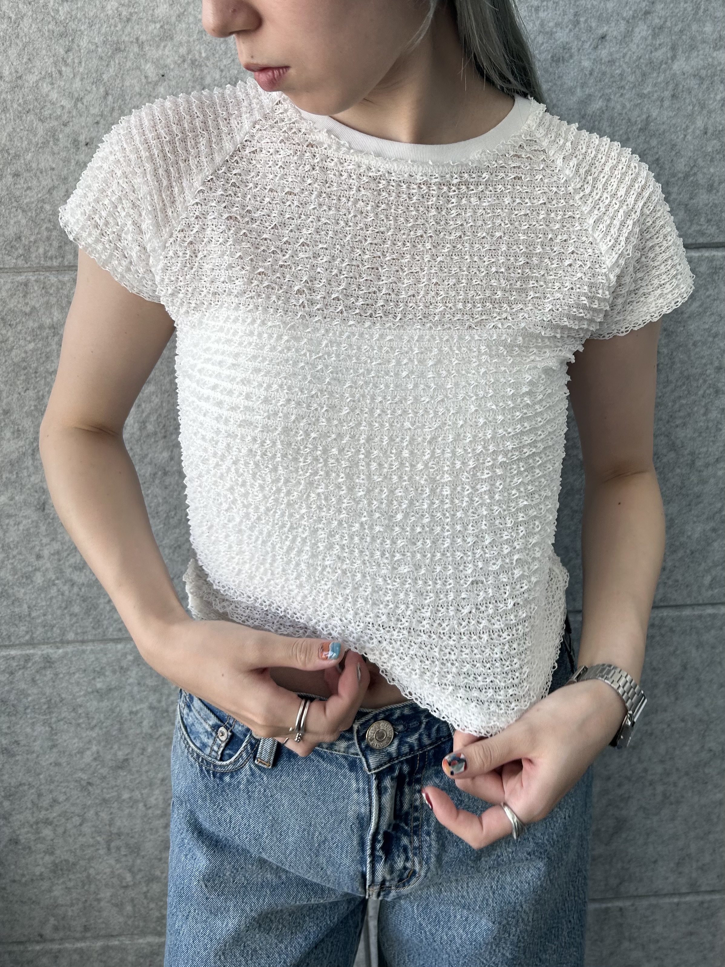 honoka Aさんの「CODE A｜frill mini tee」を使ったコーディネート