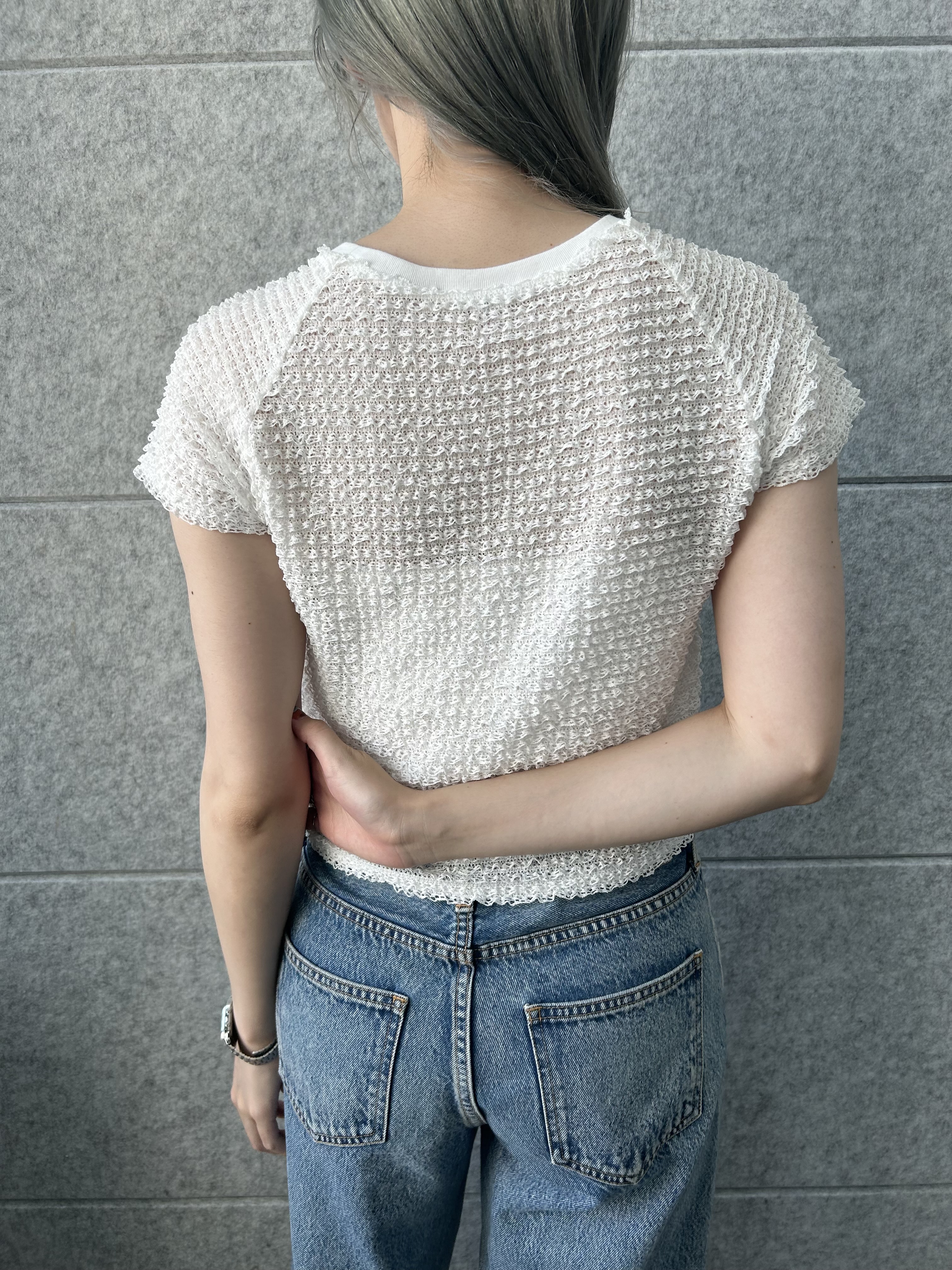 honoka Aさんの「CODE A｜frill mini tee」を使ったコーディネート