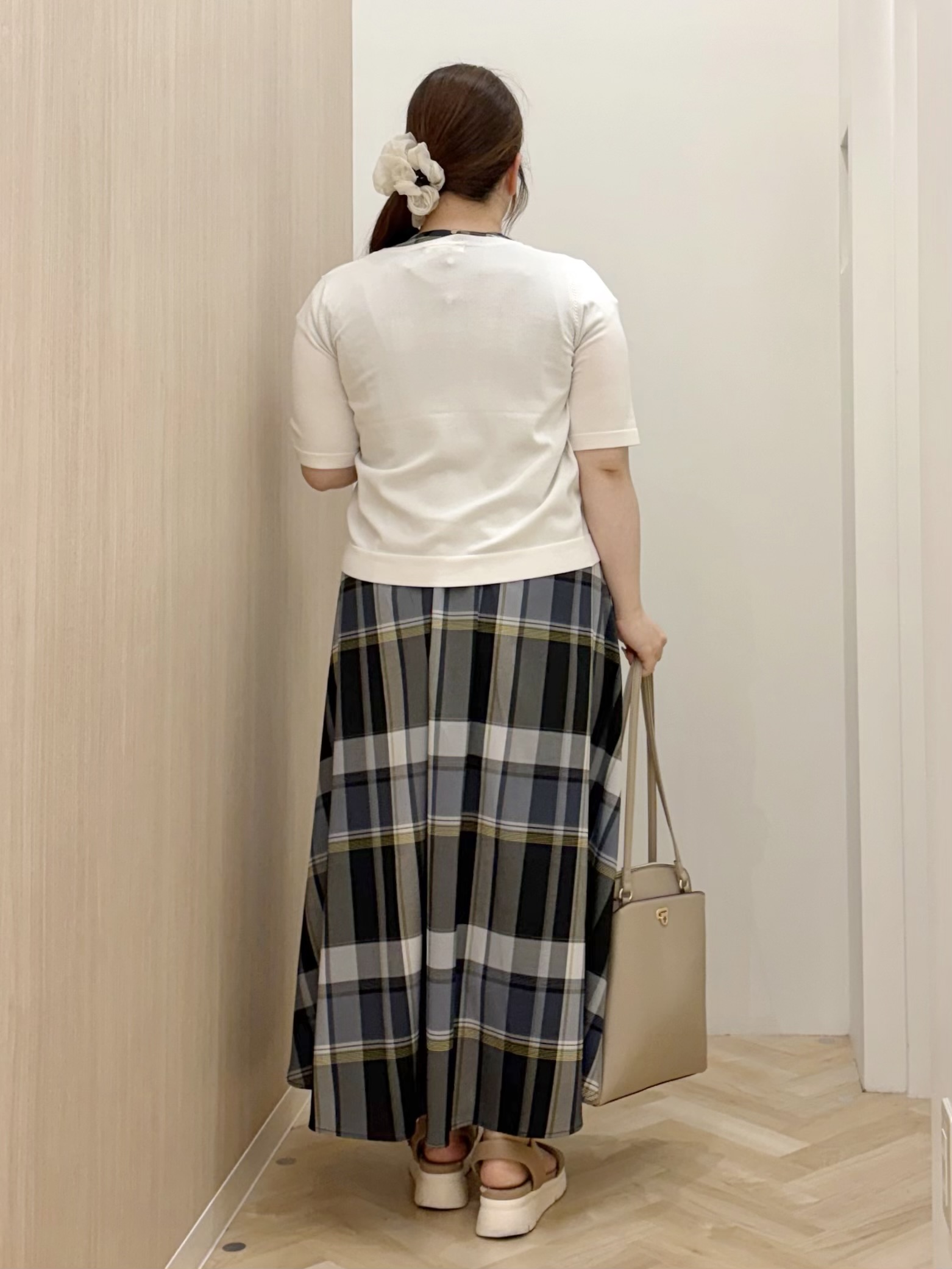 akariさんの「grove｜【UV・洗濯機◎】上品コットン混カーディガン」を使ったコーディネート