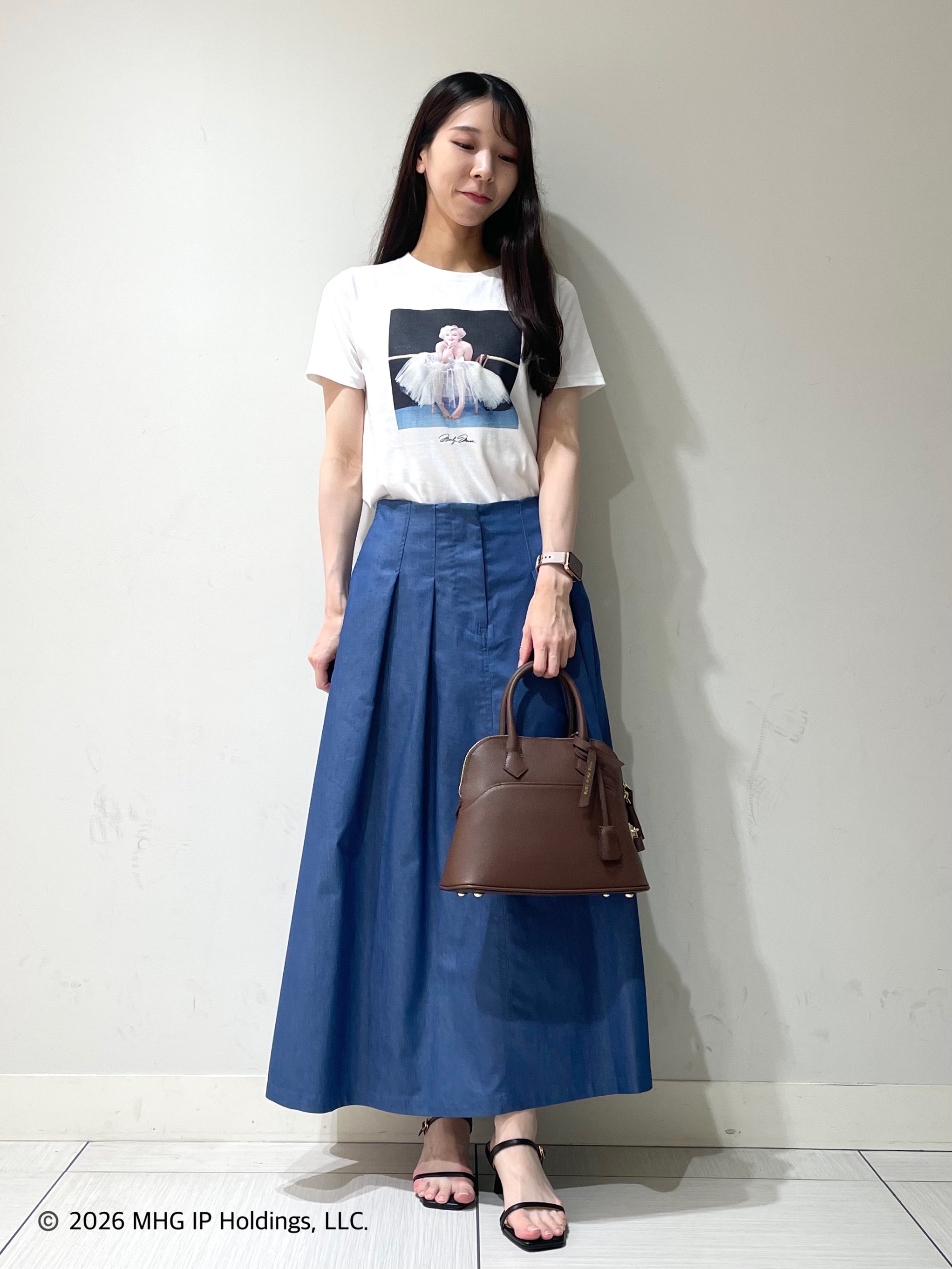 ことさんの「DRESSTERIOR｜【別注】マリリンモンロー/アートフォトT」を使ったコーディネート