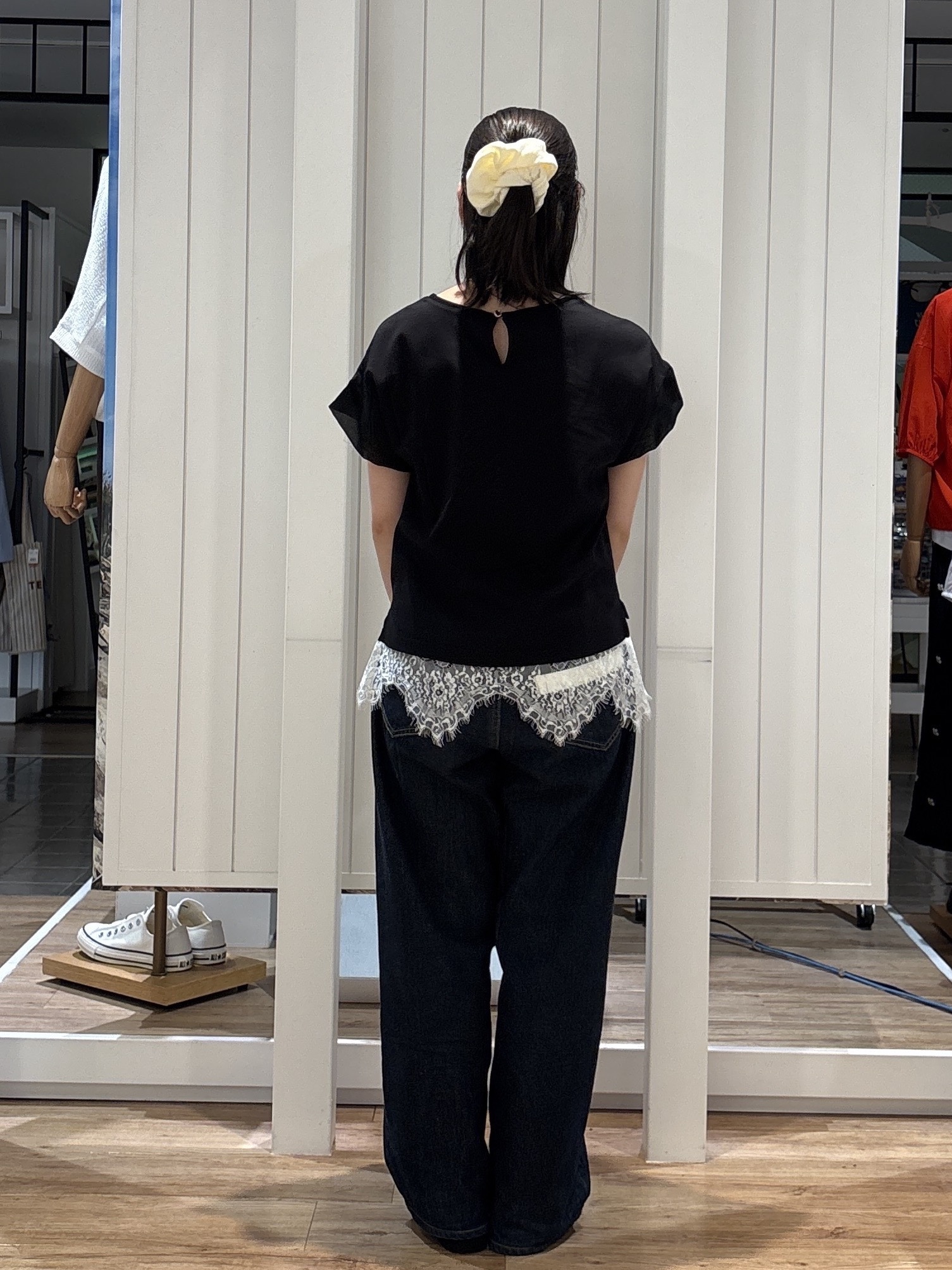 hinakoさんの「Dessin｜【UVカット/接触冷感】美光沢カットソー」を使ったコーディネート