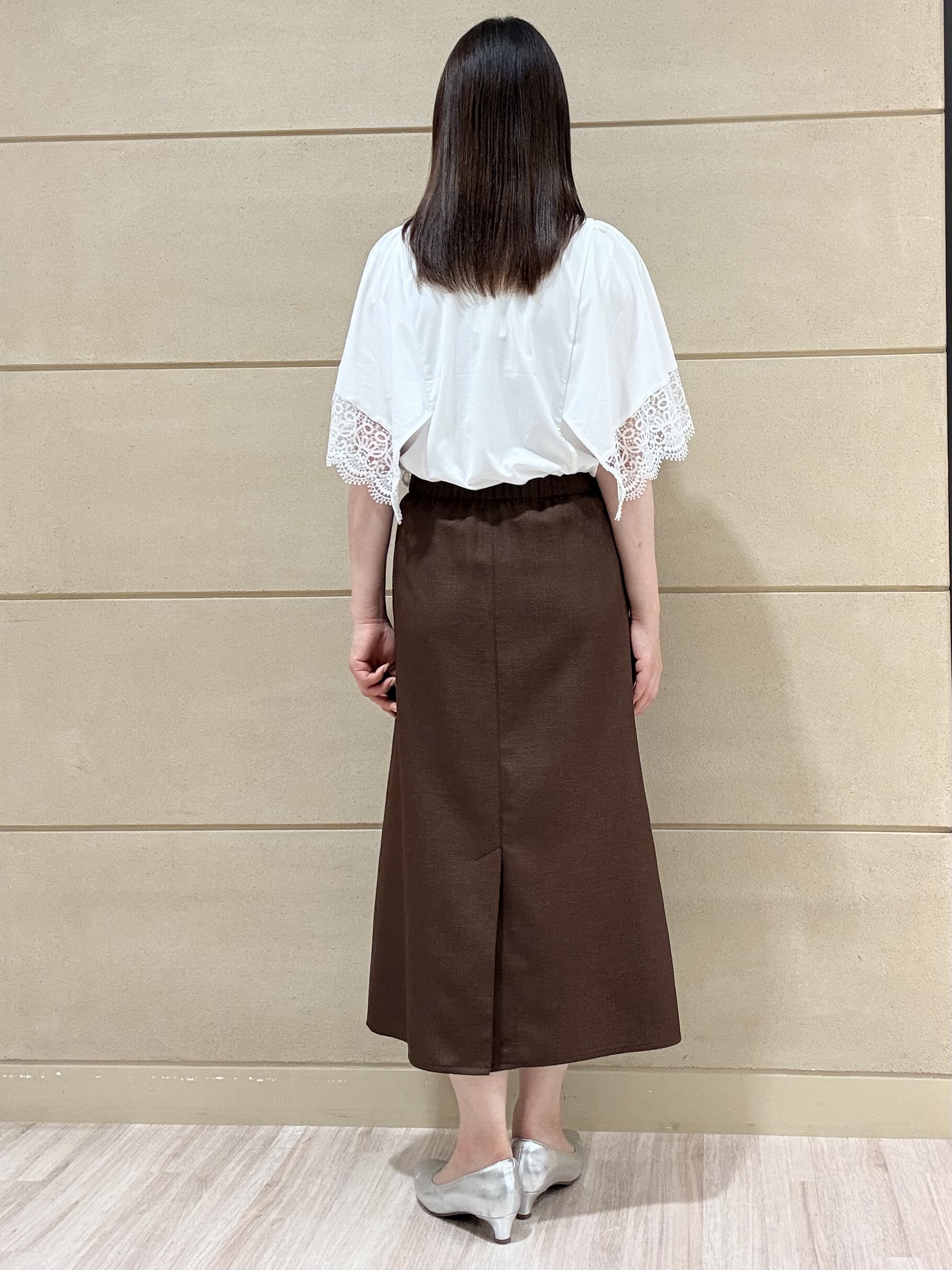 Marさんの「Reflect｜【UVカット／接触冷感】スカラップレースジャージカットソー」を使ったコーディネート