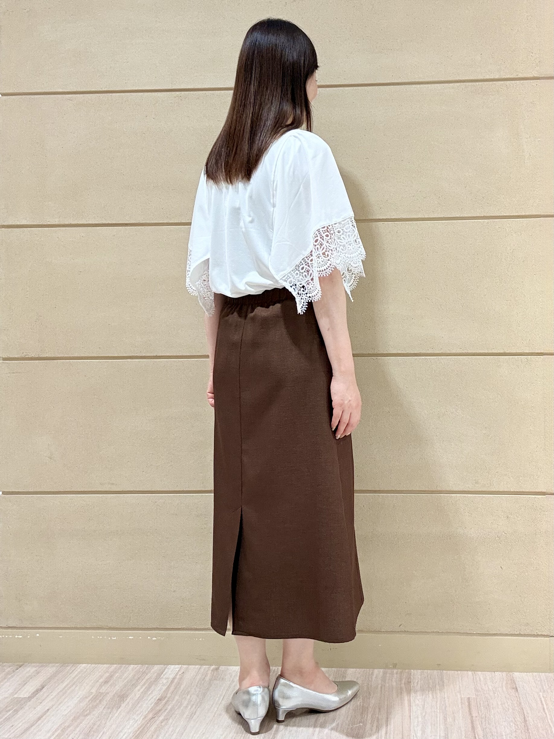 Marさんの「Reflect｜【UVカット／接触冷感】スカラップレースジャージカットソー」を使ったコーディネート