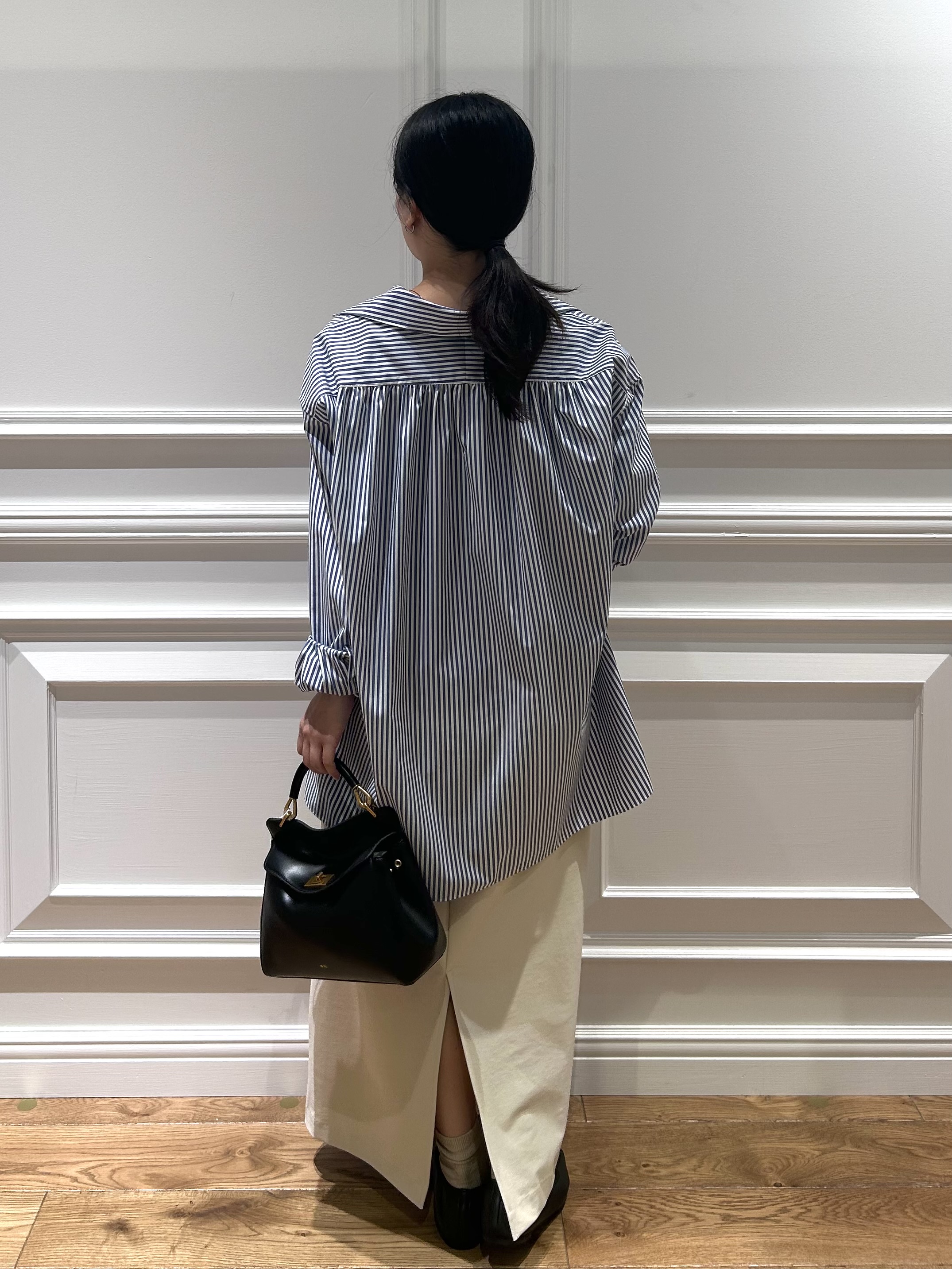 とりみさんの「DRESSTERIOR｜【接触冷感/UVカット/着回し】スキッパーブラウス」を使ったコーディネート