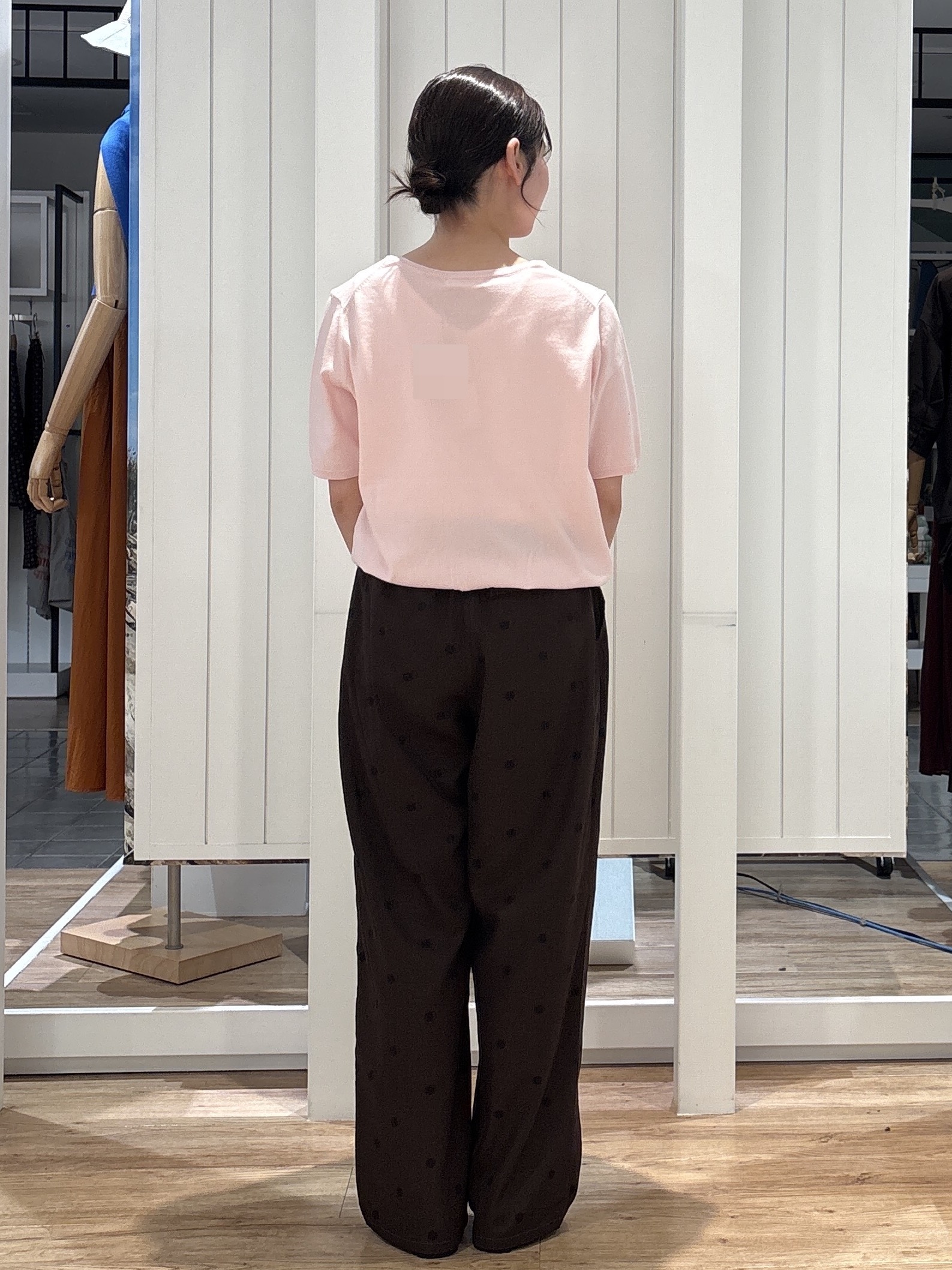 hinakoさんの「Dessin｜【9色展開/接触冷感/UVカット】ドライタッチサマーニットT」を使ったコーディネート