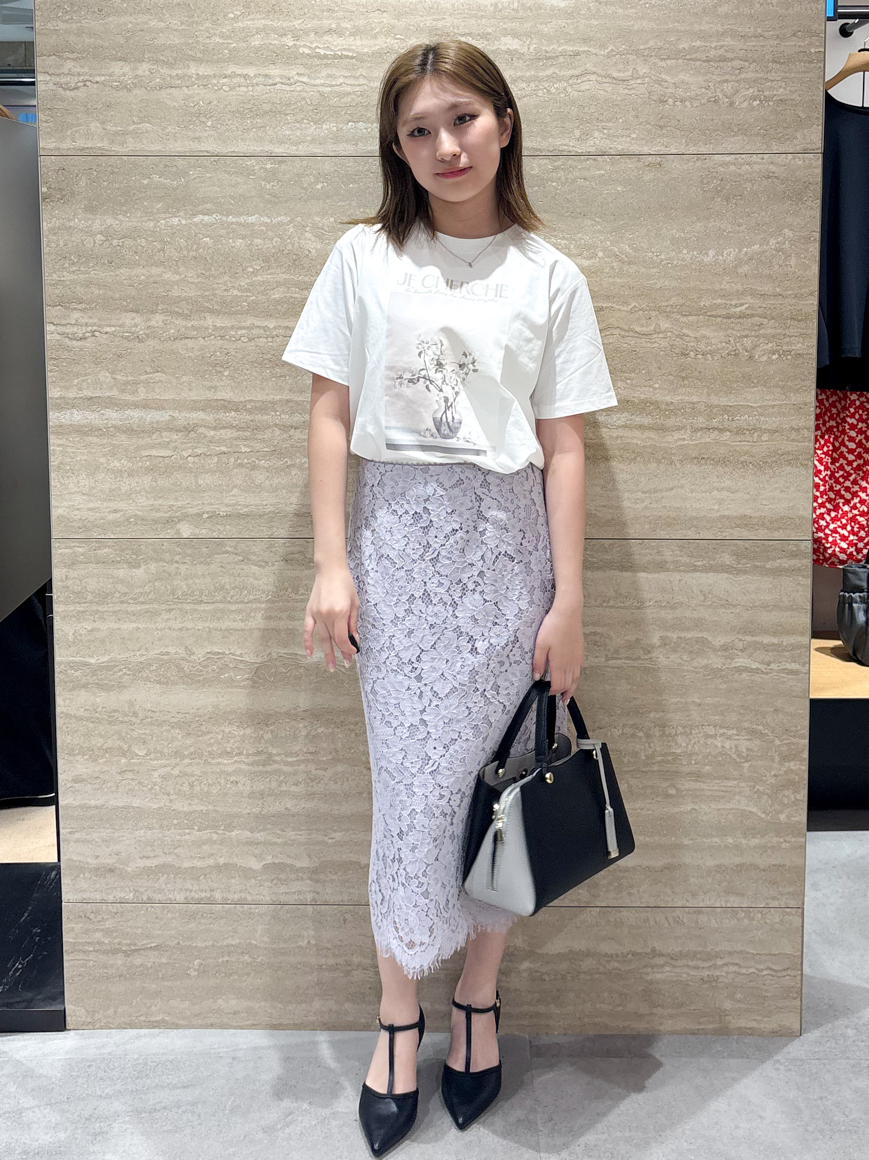 ふうかさんの「index｜【UV】フラワープリントTシャツ≪洗濯機OK／接触冷感≫」を使ったコーディネート