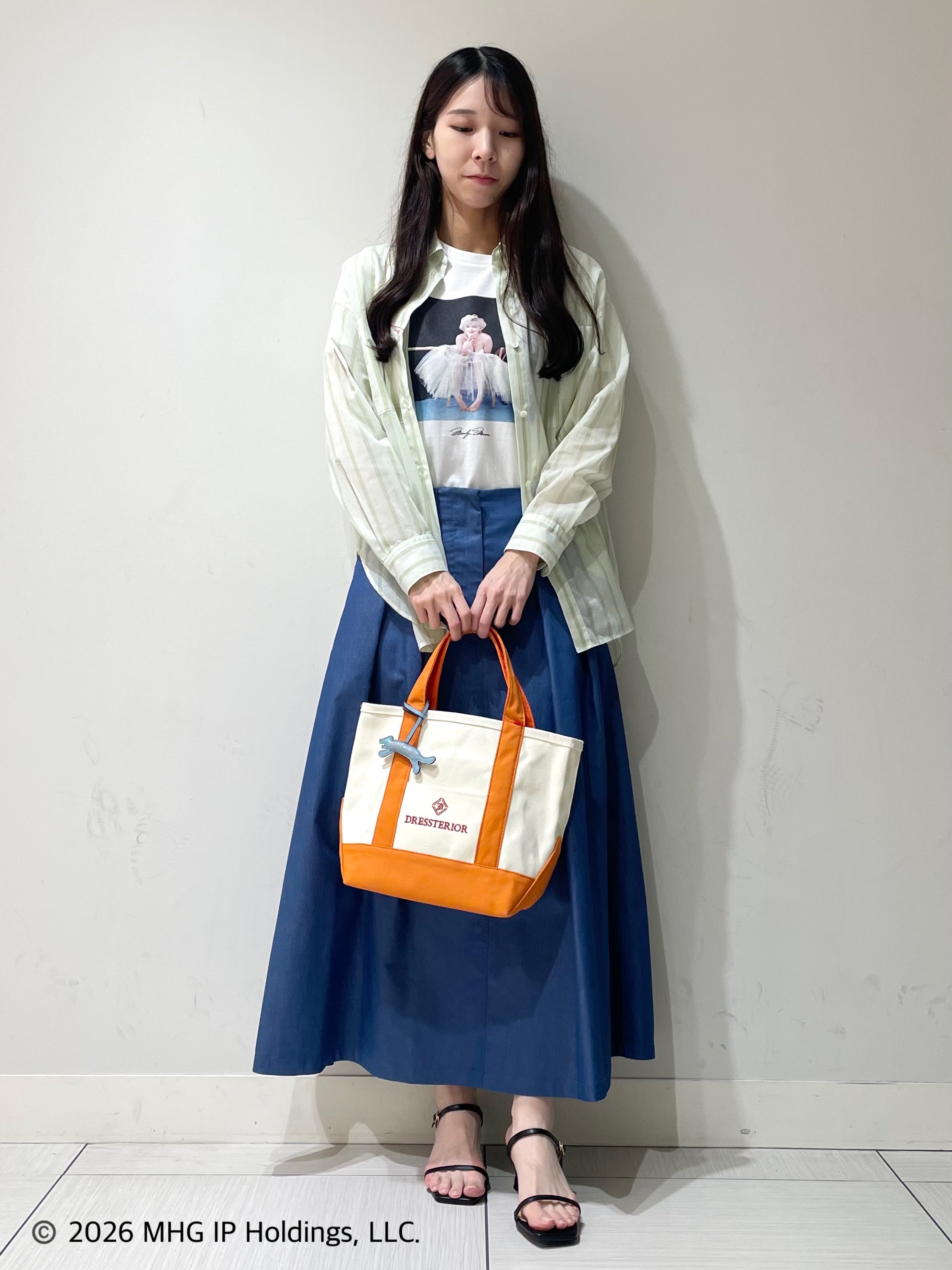 ことさんの「DRESSTERIOR｜【別注】マリリンモンロー/アートフォトT」を使ったコーディネート