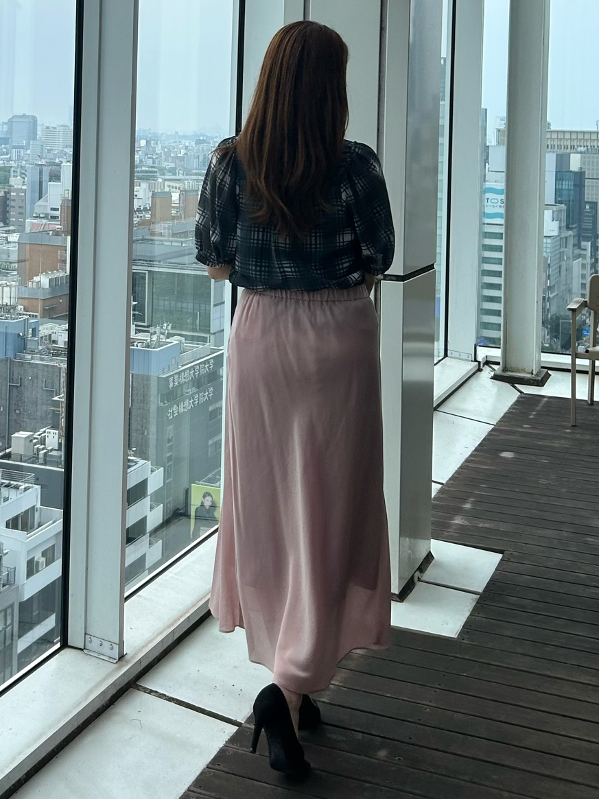 hayaseさんの「COUP DE CHANCE｜【手洗い可／セットアップ可】フリルネックブラウス」を使ったコーディネート