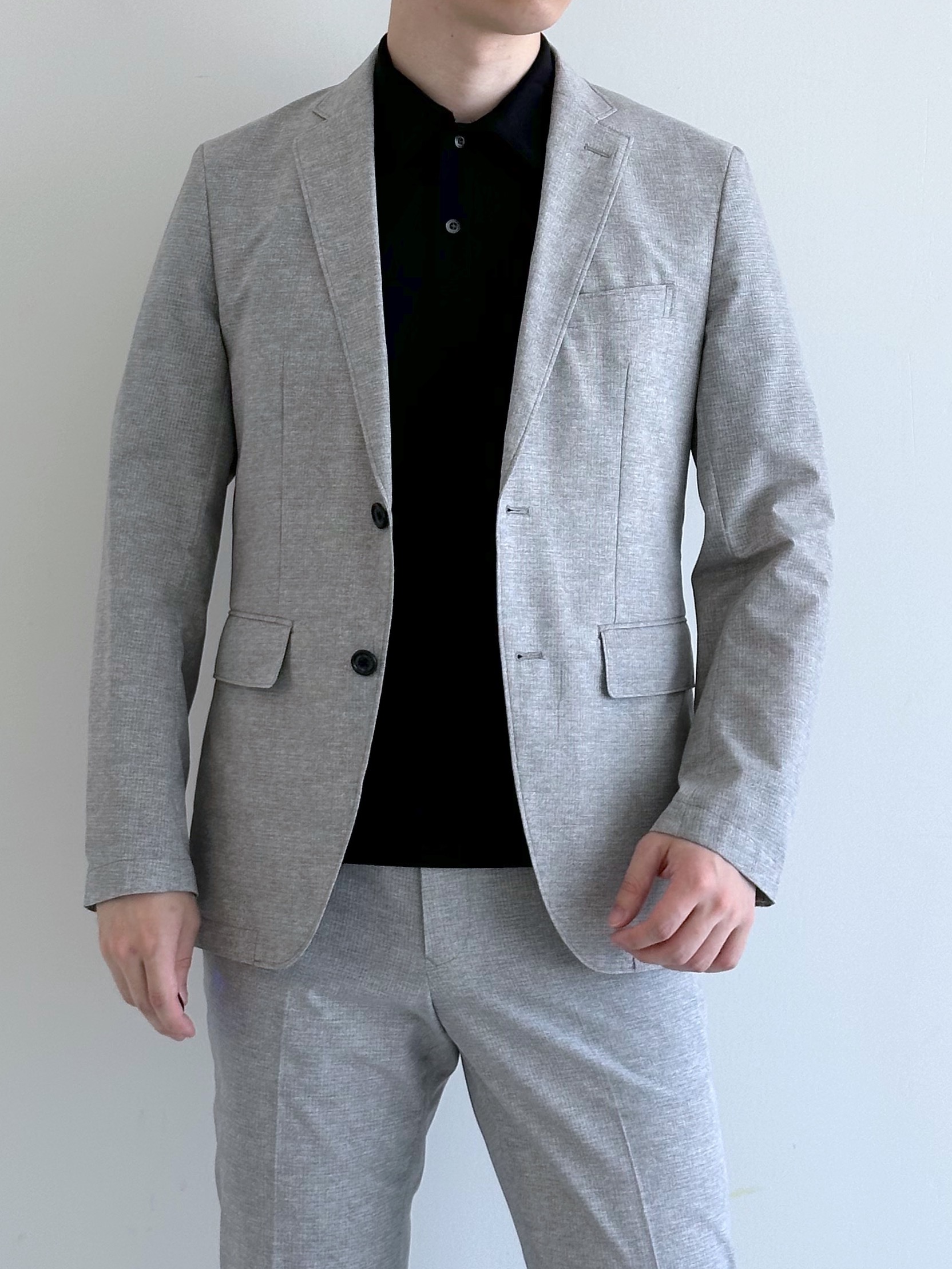 イッシーさんの「TAKEO KIKUCHI｜【抗菌防臭】COOL DOTS（R）ドビープリント ジャケット」を使ったコーディネート