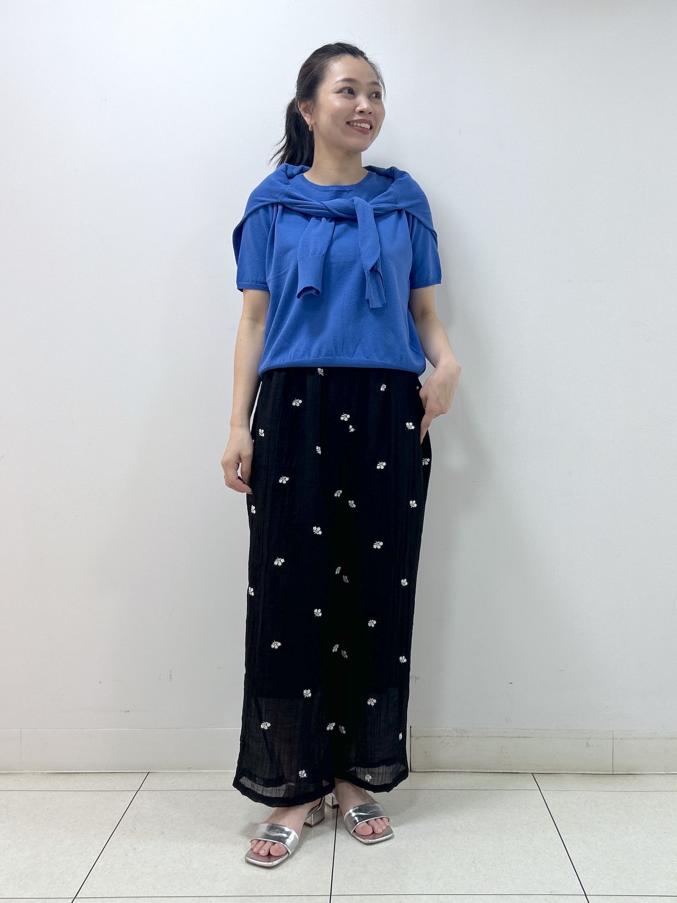 Kaiさんの「Dessin｜【9色展開/接触冷感/UVカット】ドライタッチサマーニットT」を使ったコーディネート