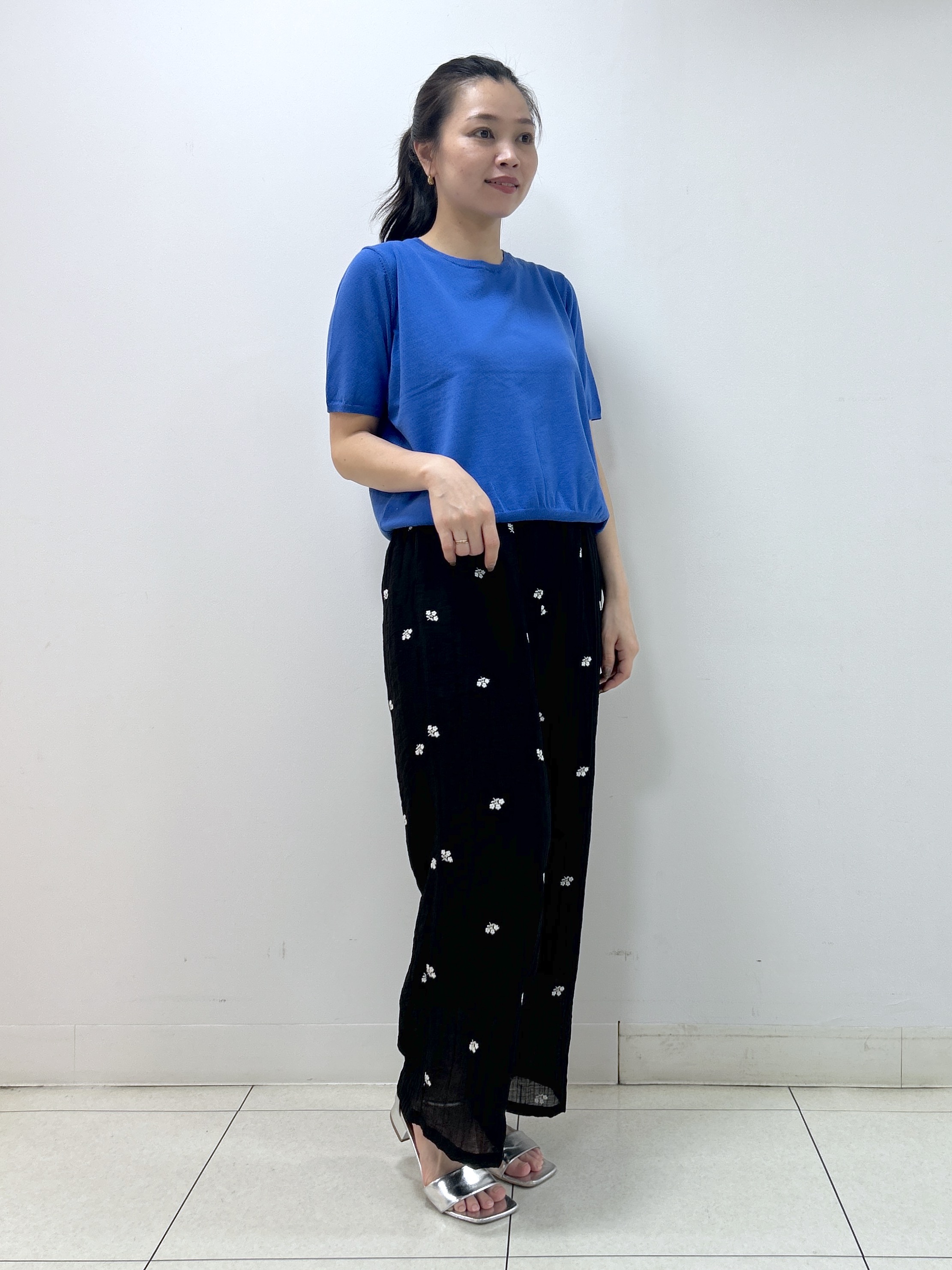 Kaiさんの「Dessin｜【9色展開/接触冷感/UVカット】ドライタッチサマーニットT」を使ったコーディネート