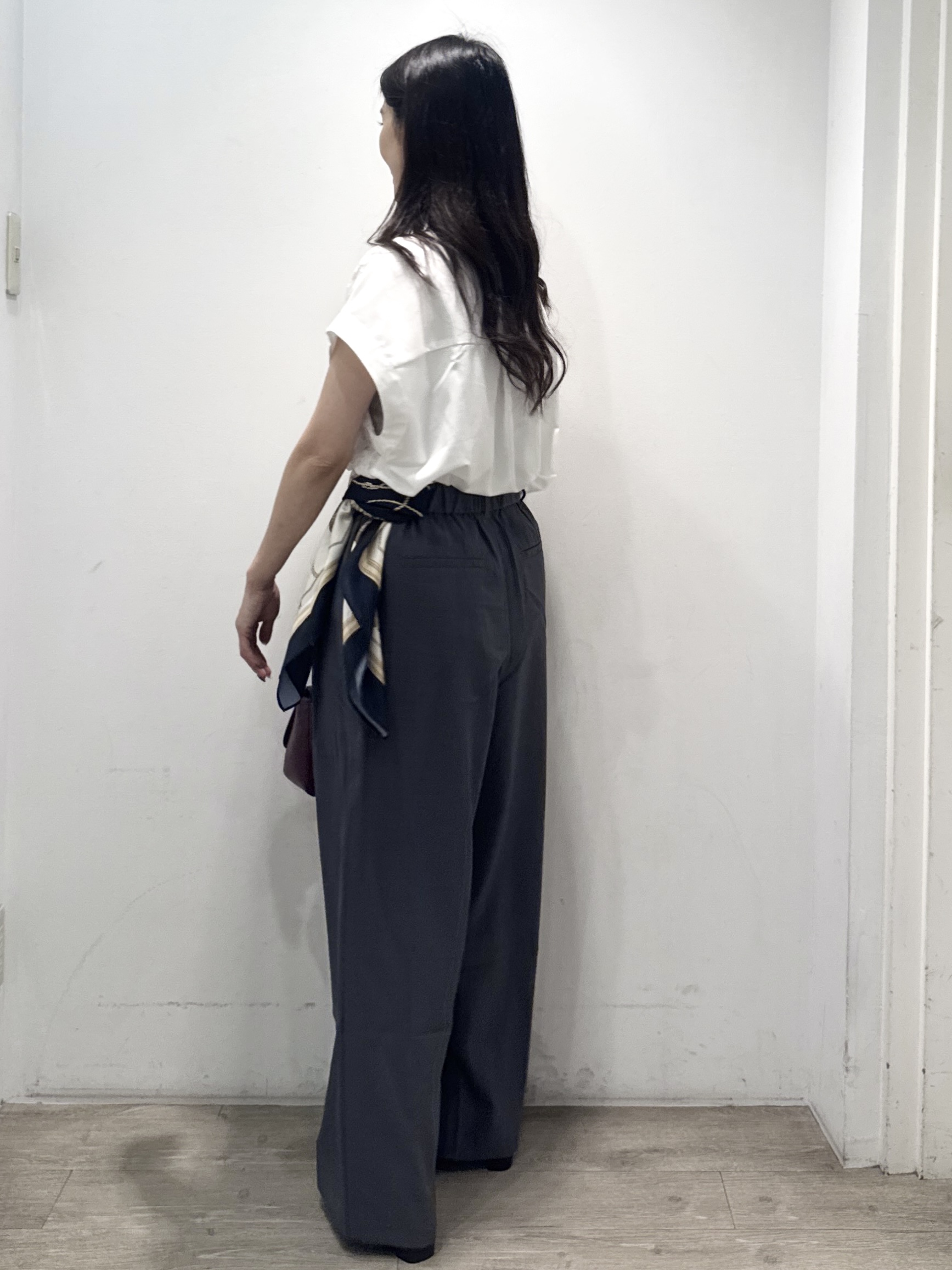 yuicciさんの「OPAQUE.CLIP｜フロントレースブラウス【洗濯機OK】」を使ったコーディネート