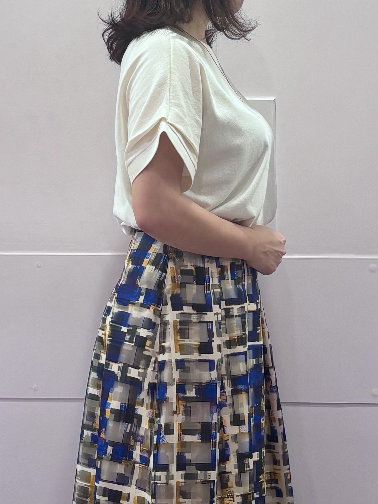 TOKOさんの「UNTITLED｜【肌に張りつきにくい/前後2WAY】ドライタッチコットンプルオーバー」を使ったコーディネート