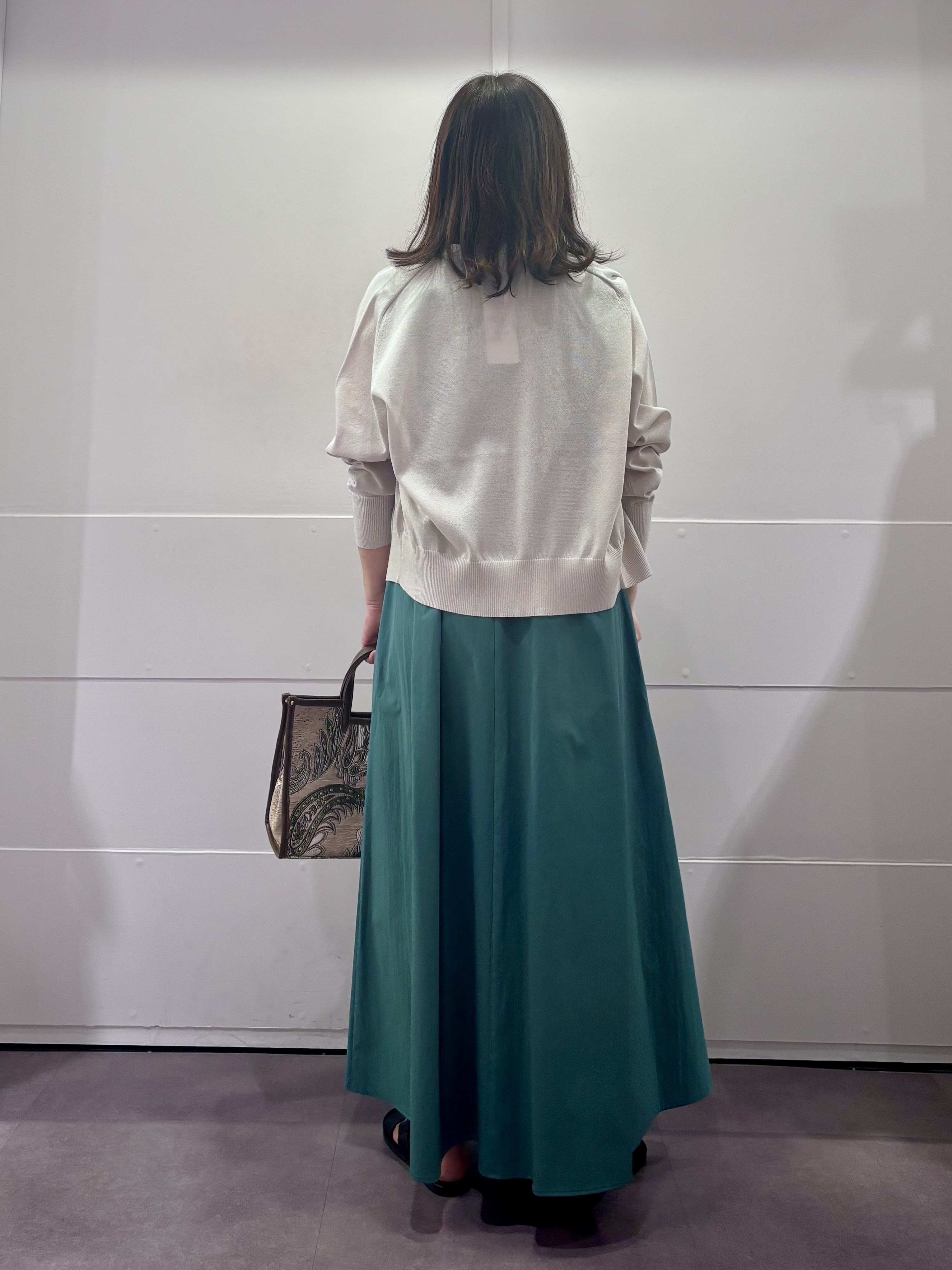 TOKOさんの「UNTITLED｜【残暑も快適/接触冷感/UVカット/吸水速乾】Aラインロングワンピース」を使ったコーディネート