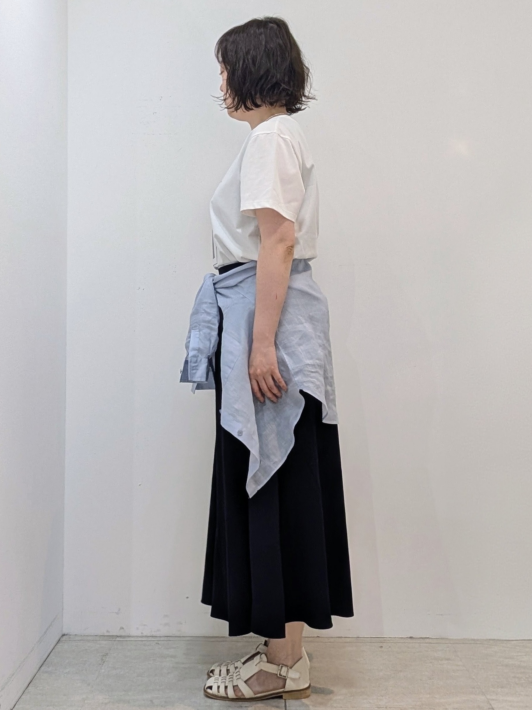 いこさんの「UNTITLED｜【接触冷感】ドライタッチシャツ」を使ったコーディネート