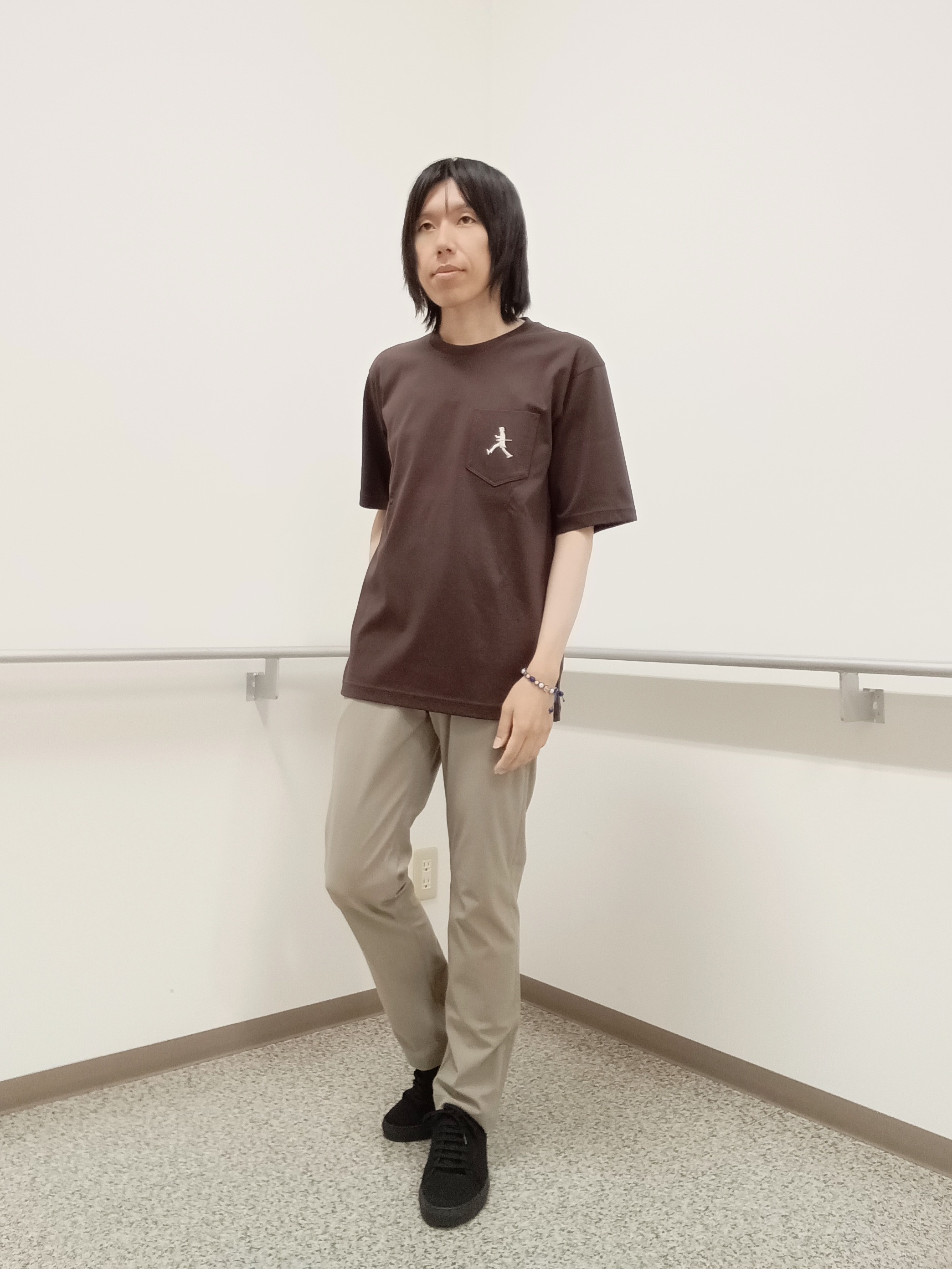 moritaさんの「TAKEO KIKUCHI｜【日本製】DotAir（R）サッカー7分袖シャツ」を使ったコーディネート