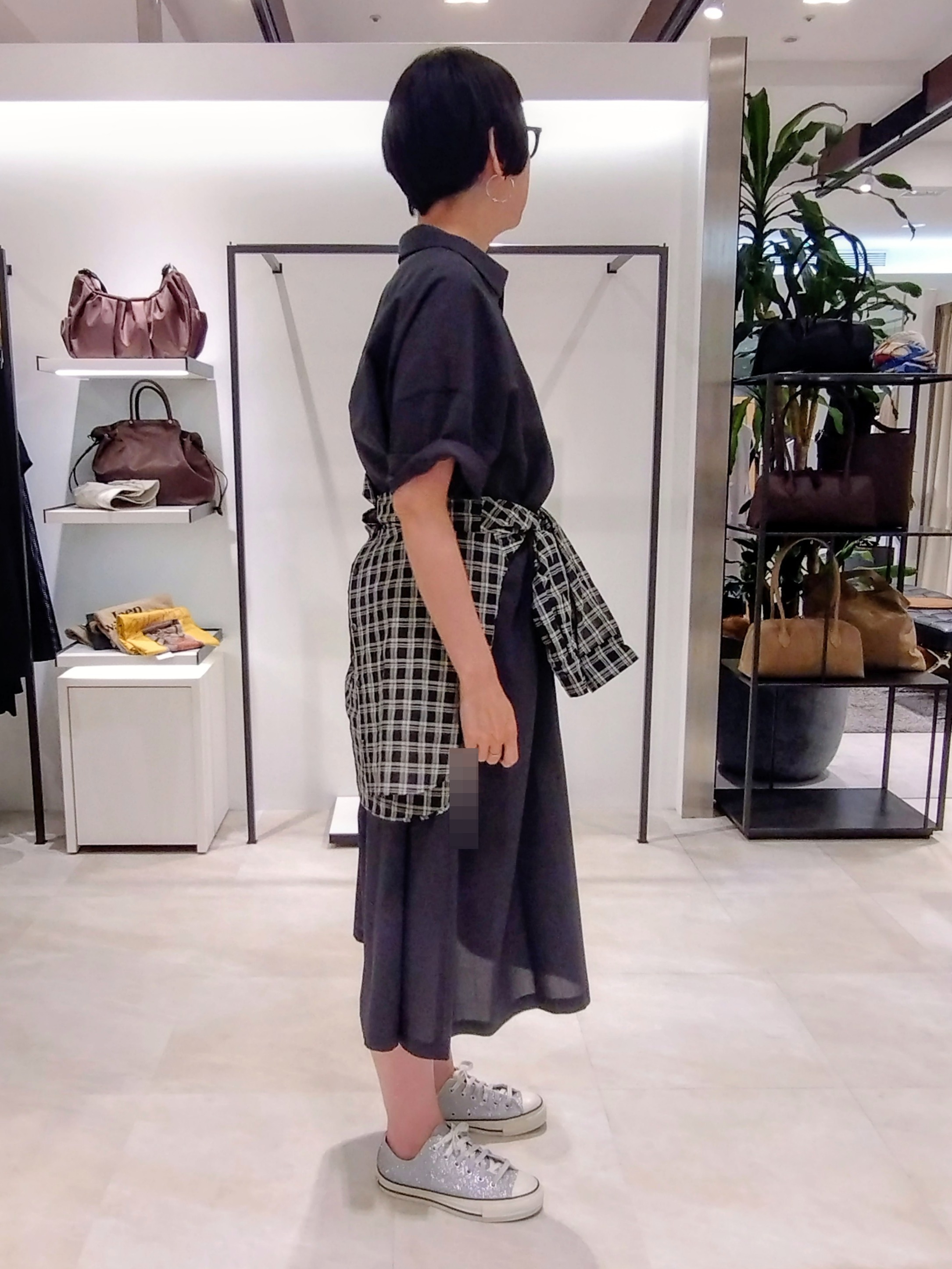 まちこさんの「UNTITLED｜【初秋も活躍/UVカット/接触冷感】エアリークールワンピース」を使ったコーディネート