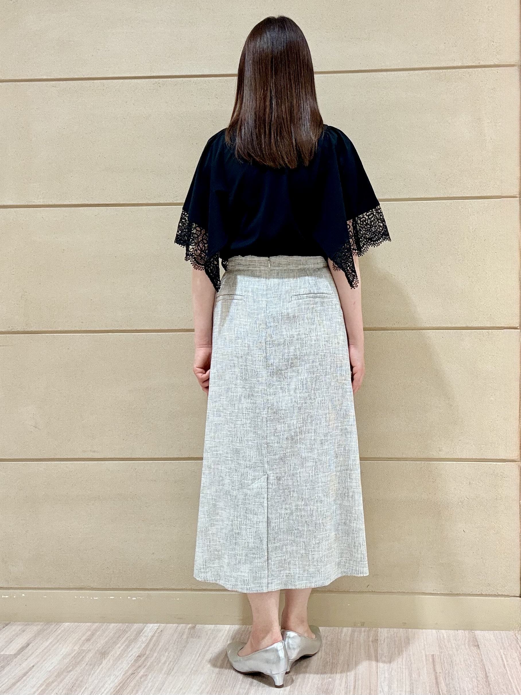 Marさんの「Reflect｜【UVカット／接触冷感】レーススリーブジャージカットソー」を使ったコーディネート