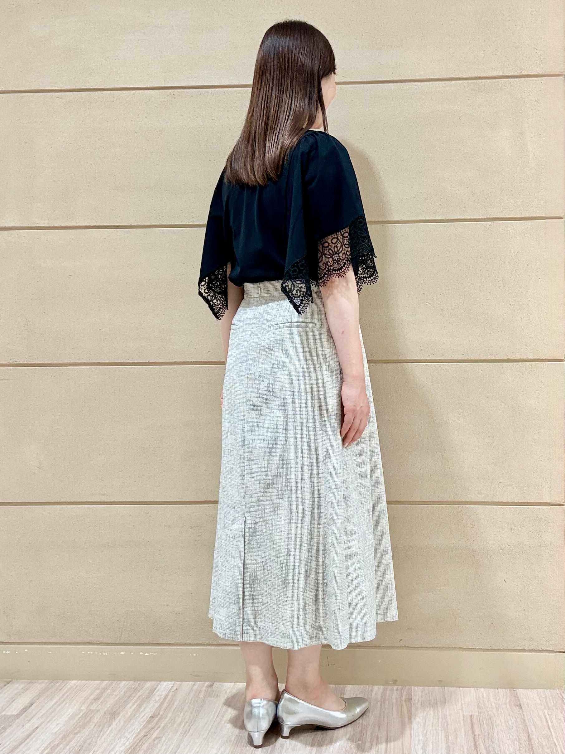 Marさんの「Reflect｜【UVカット／接触冷感】レーススリーブジャージカットソー」を使ったコーディネート
