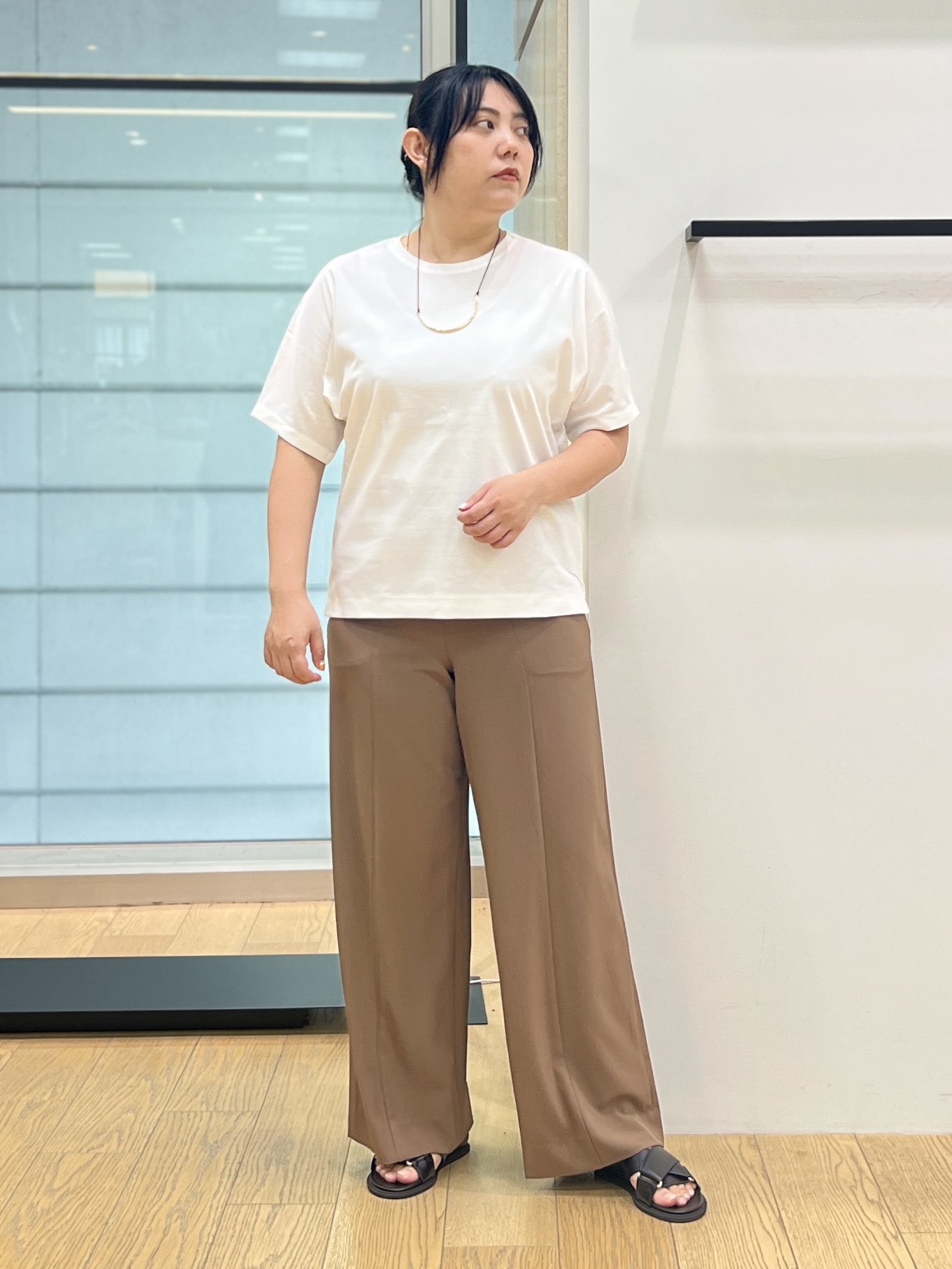 shimaさんの「INDIVI｜【秋羽織り/着る日傘】ドルマンフォルムブルゾン」を使ったコーディネート