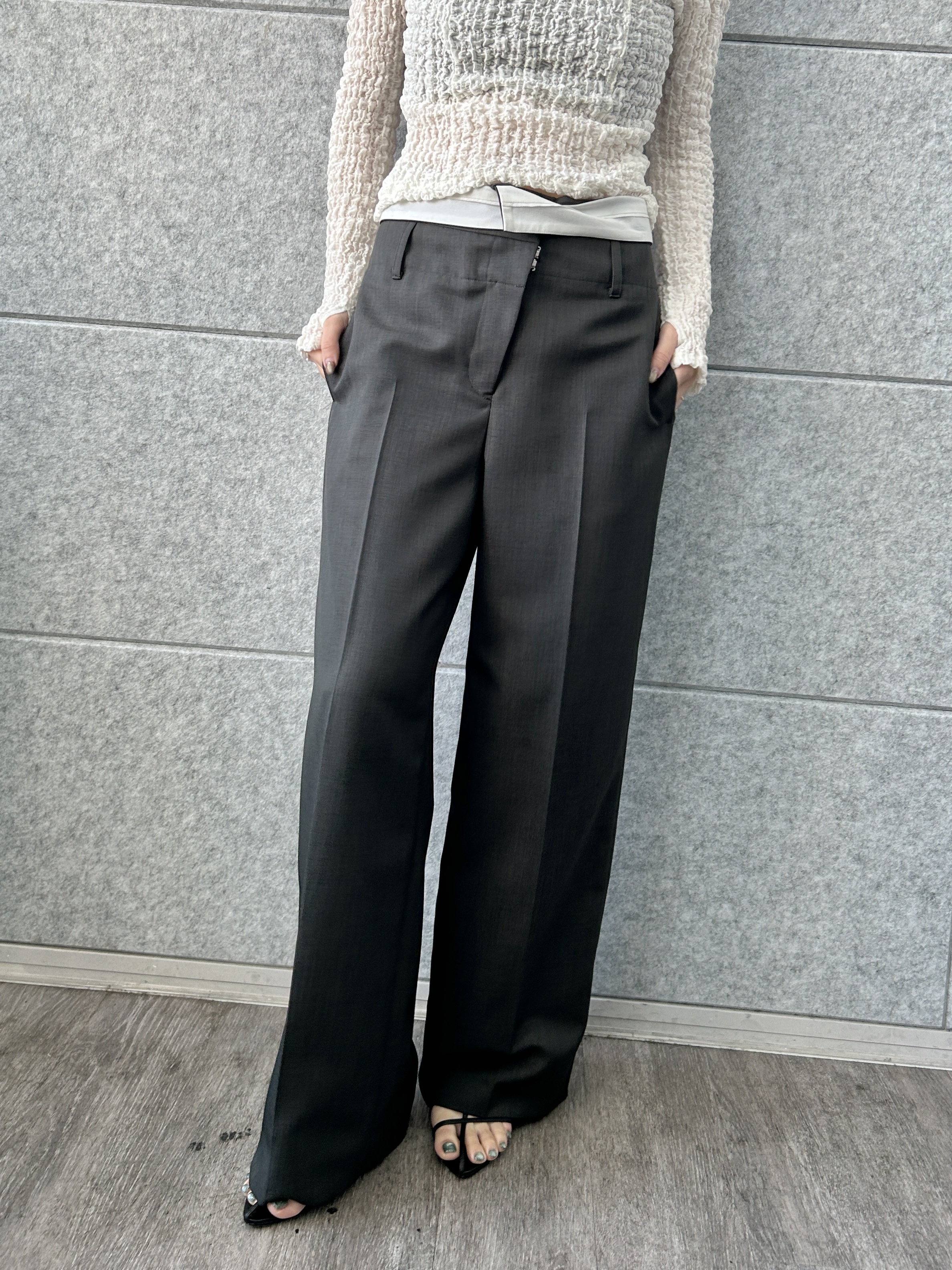 harunaさんの「CODE A｜crinkle ribbon 2way top」を使ったコーディネート