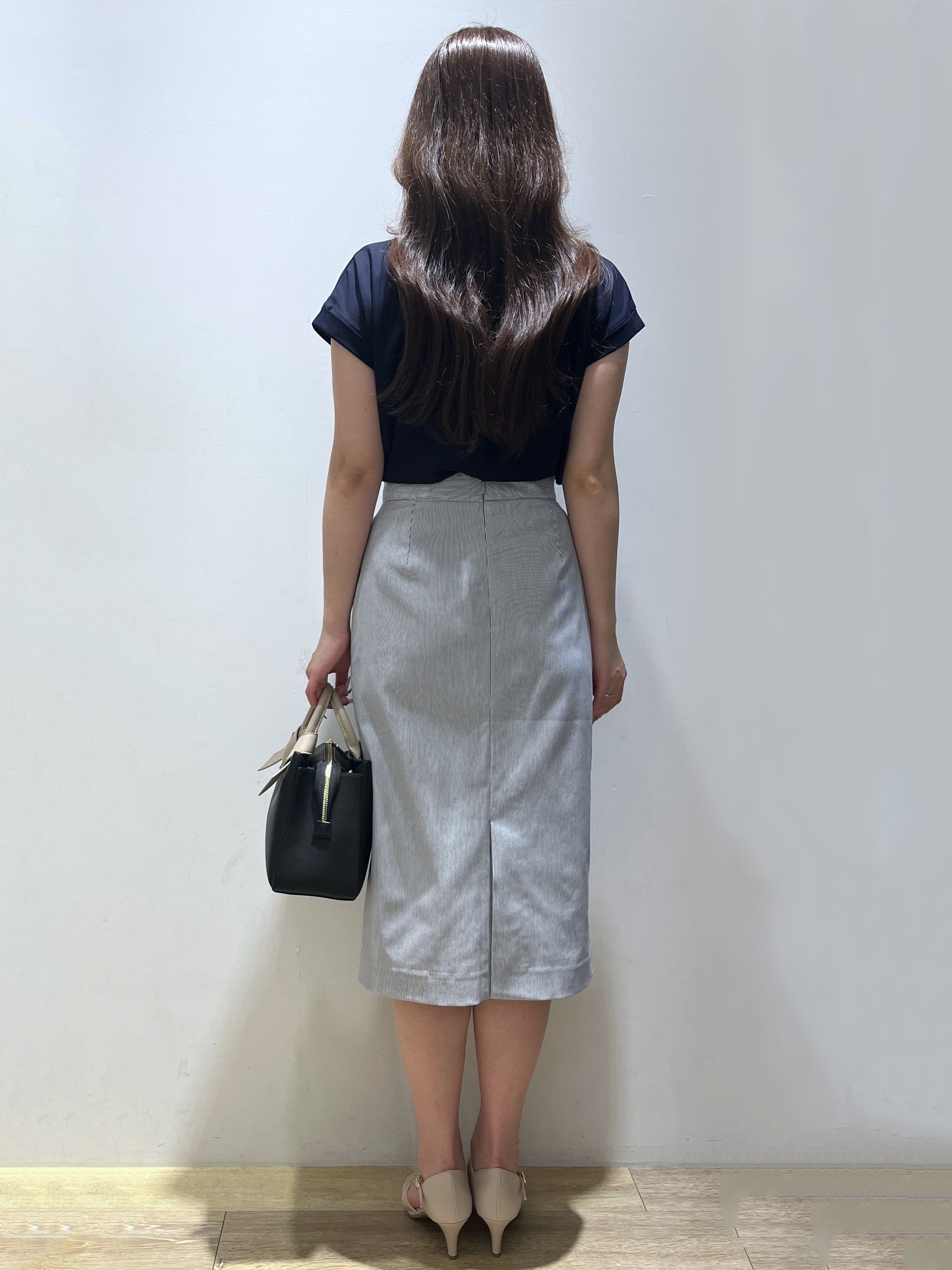 Mimさんの「index｜【接触冷感／UV】ワンポイント刺繍Tシャツ《7col／XS~3L／洗濯機OK》」を使ったコーディネート